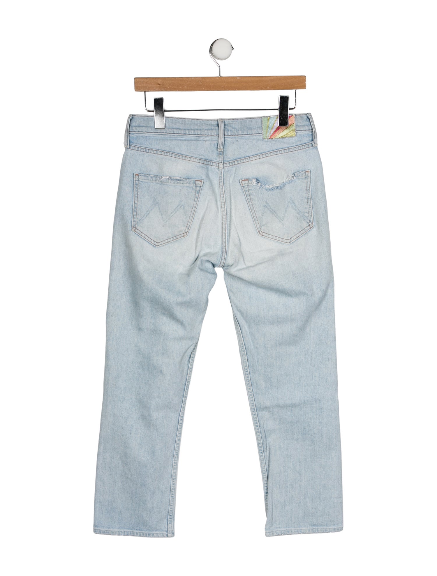 Mother Mid-Rise Straight Leg Jeans