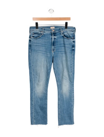 Mother Mid-Rise Straight Leg Jeans