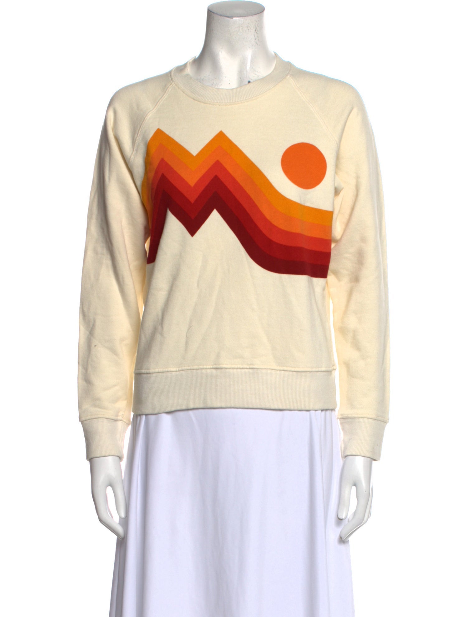 Mother Graphic Print Crew Neck Sweatshirt