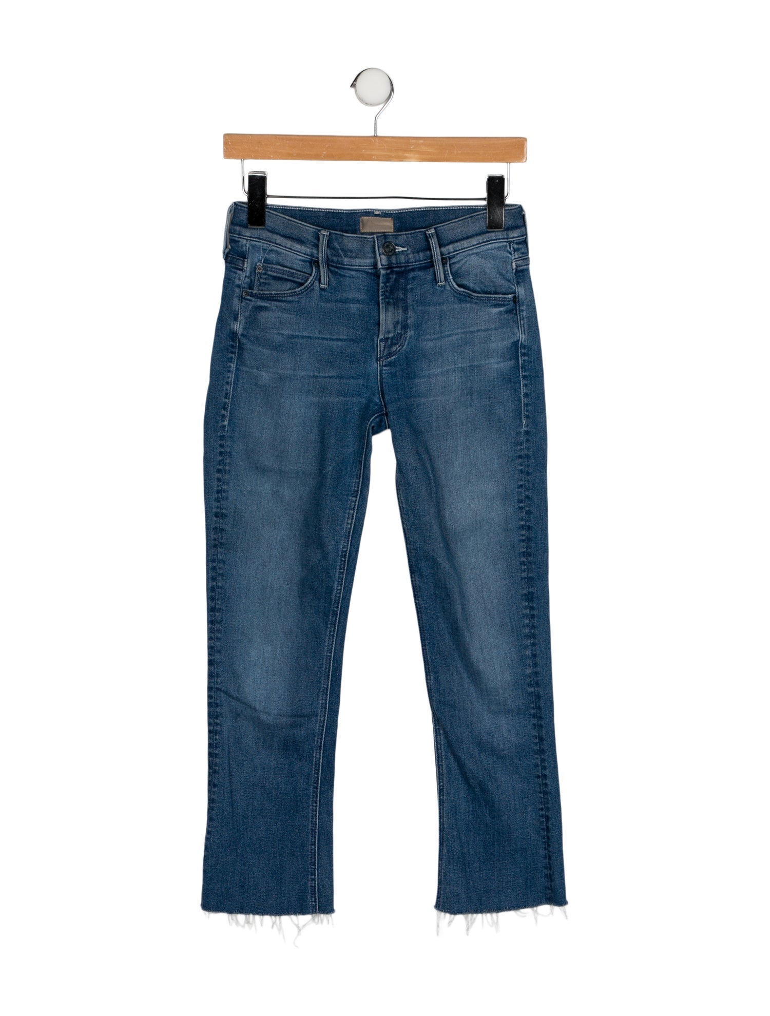 Mother Mid-Rise Straight Leg Jeans