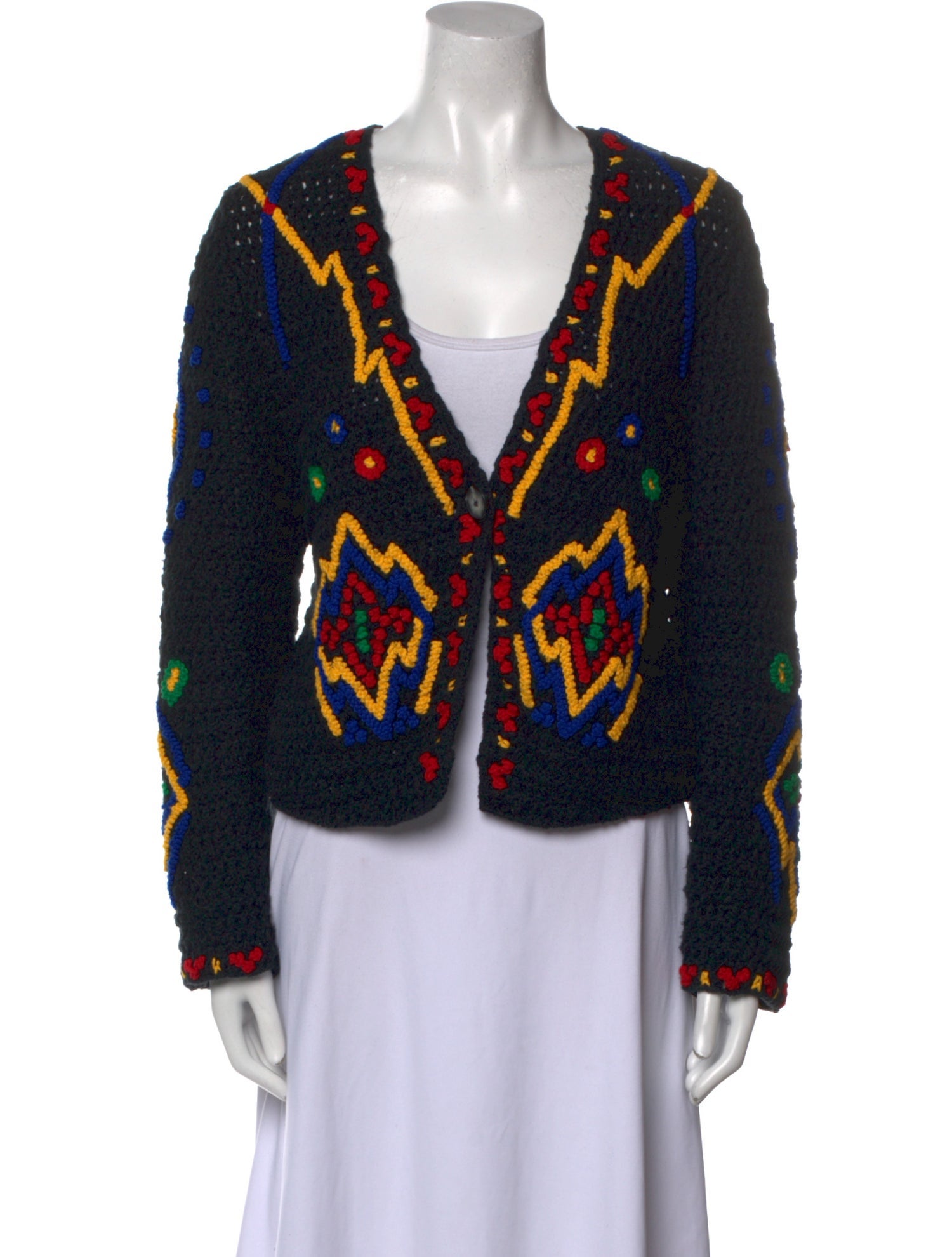 Mother Striped V-Neck Sweater