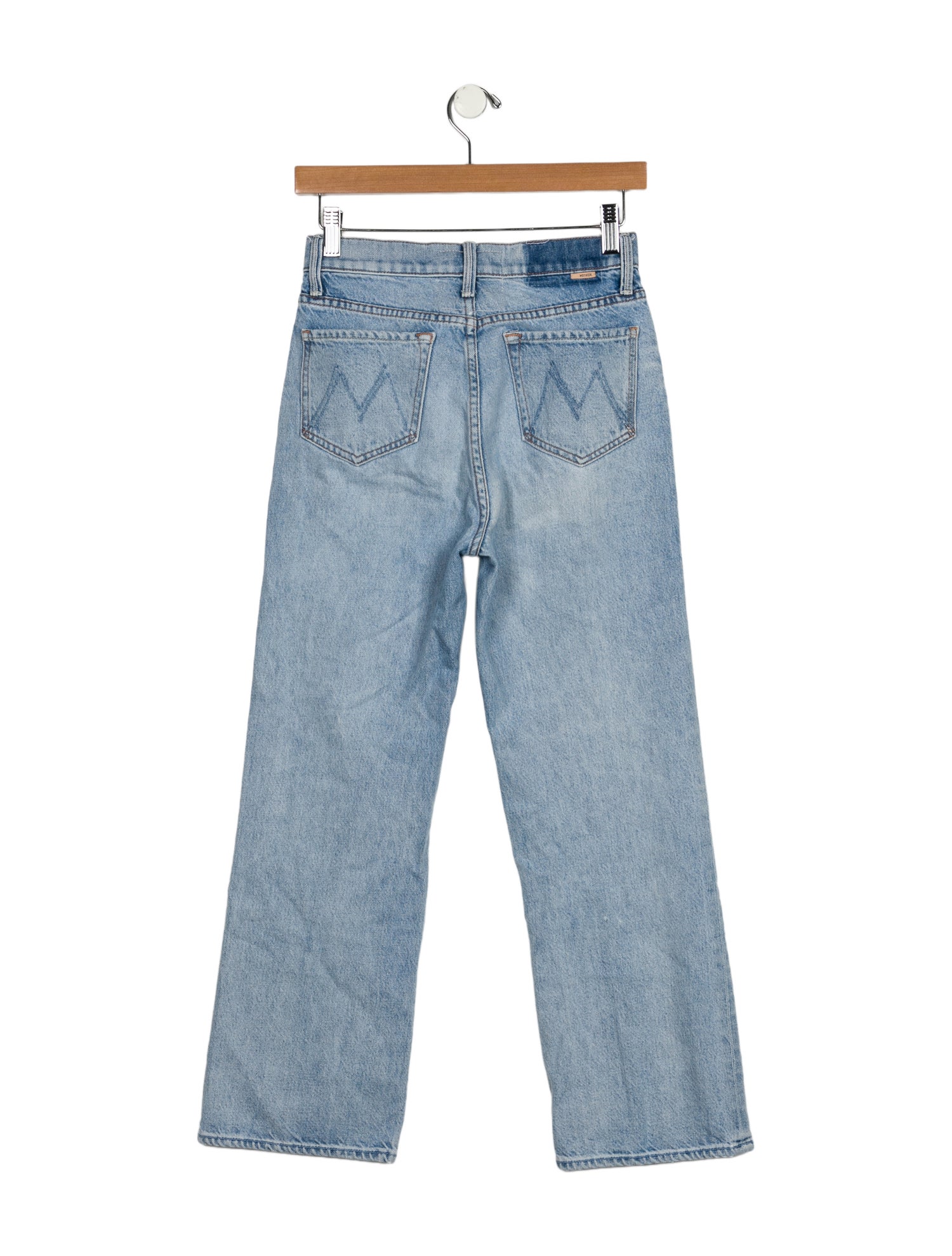 Mother Mid-Rise Straight Leg Jeans