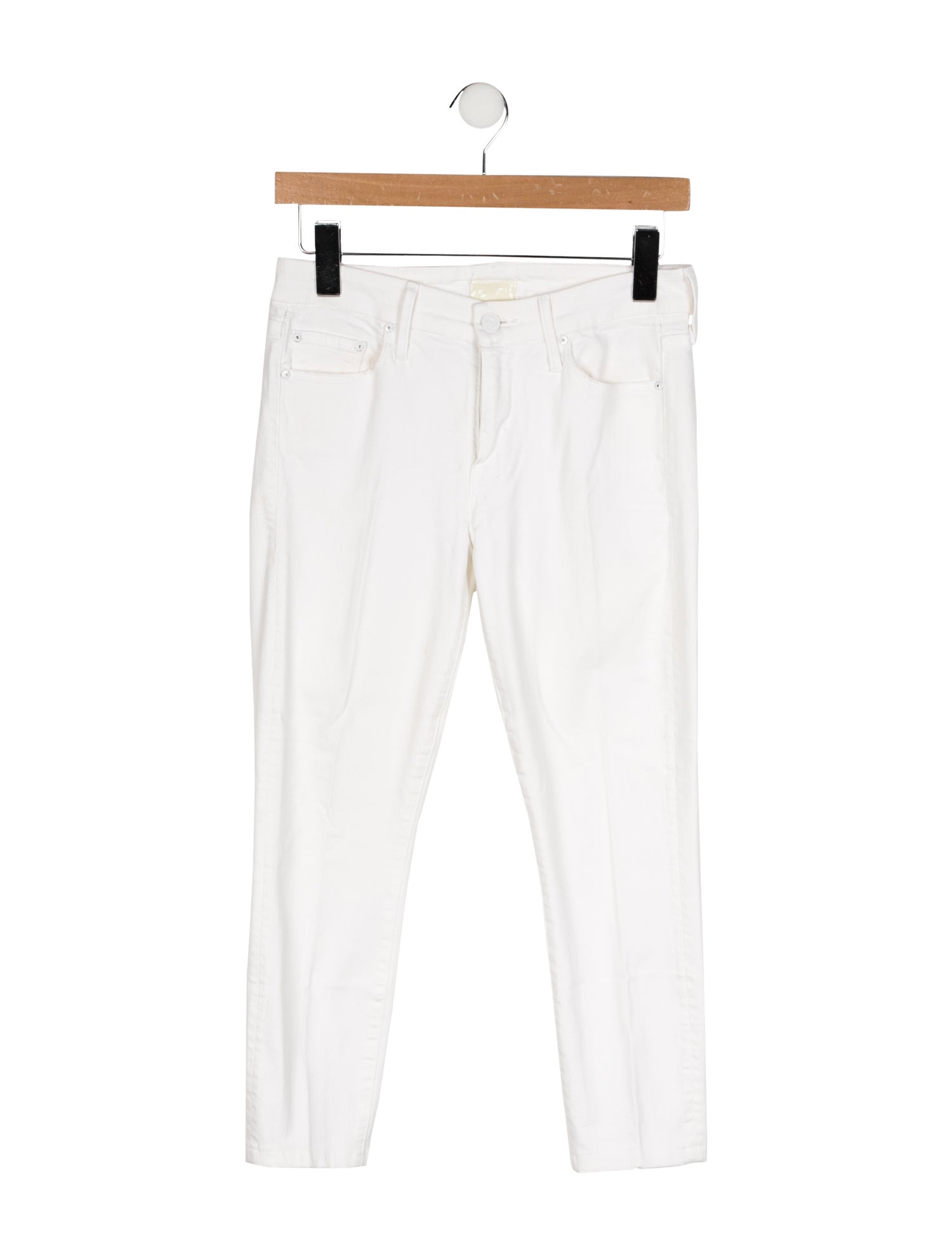 Mother Mid-Rise Skinny Leg Jeans