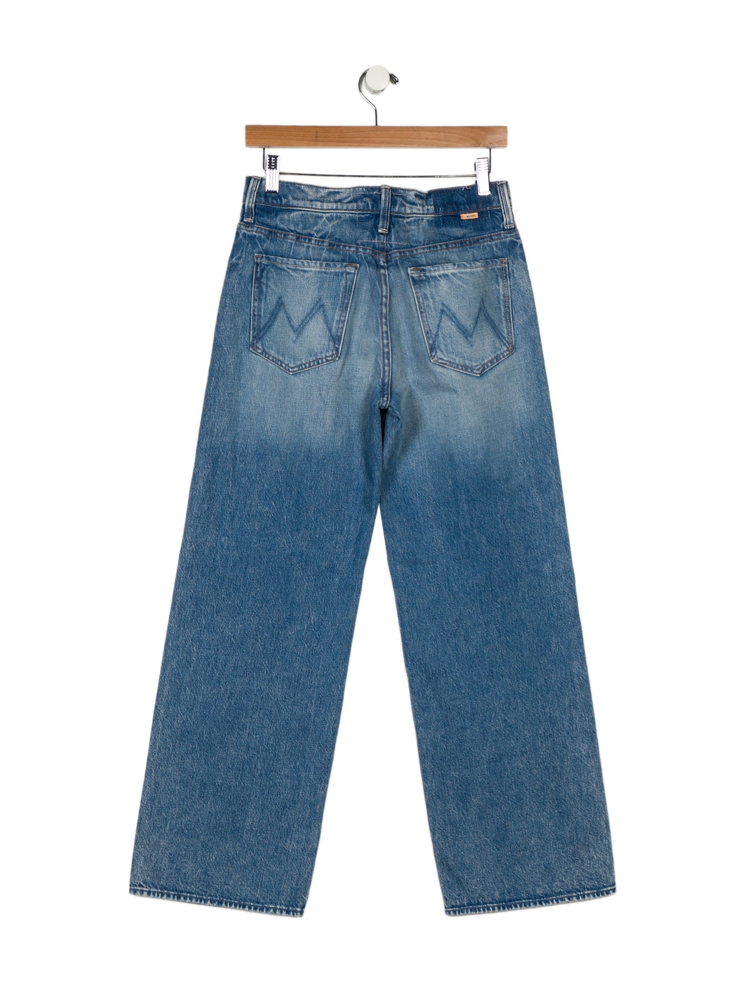 Mother Mid-Rise Wide Leg Jeans