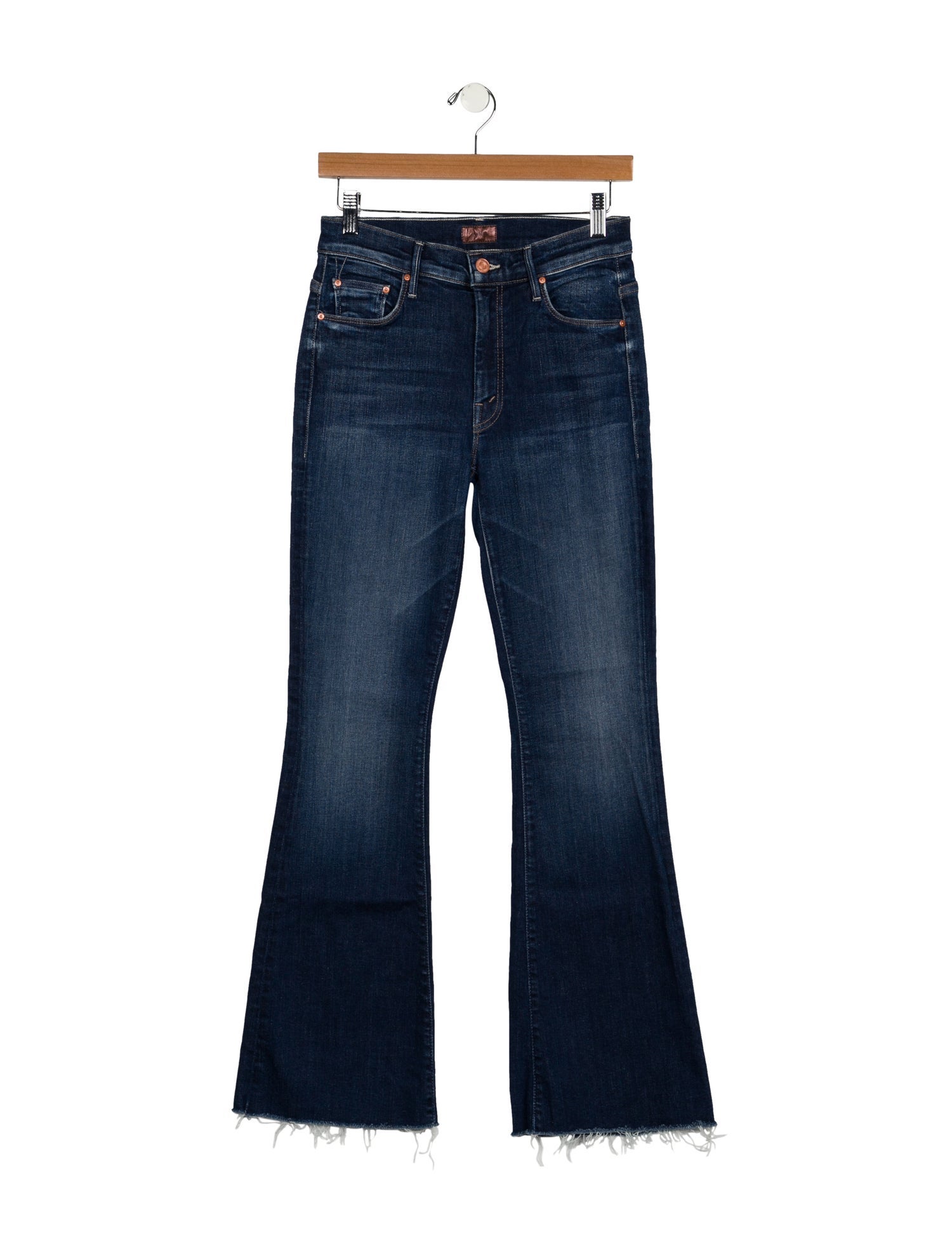 Mother Mid-Rise Wide Leg Jeans
