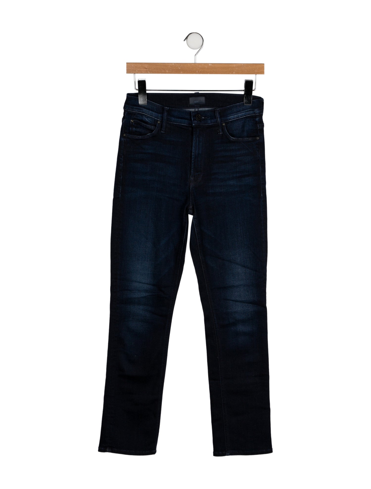 Mother Mid-Rise Straight Leg Jeans