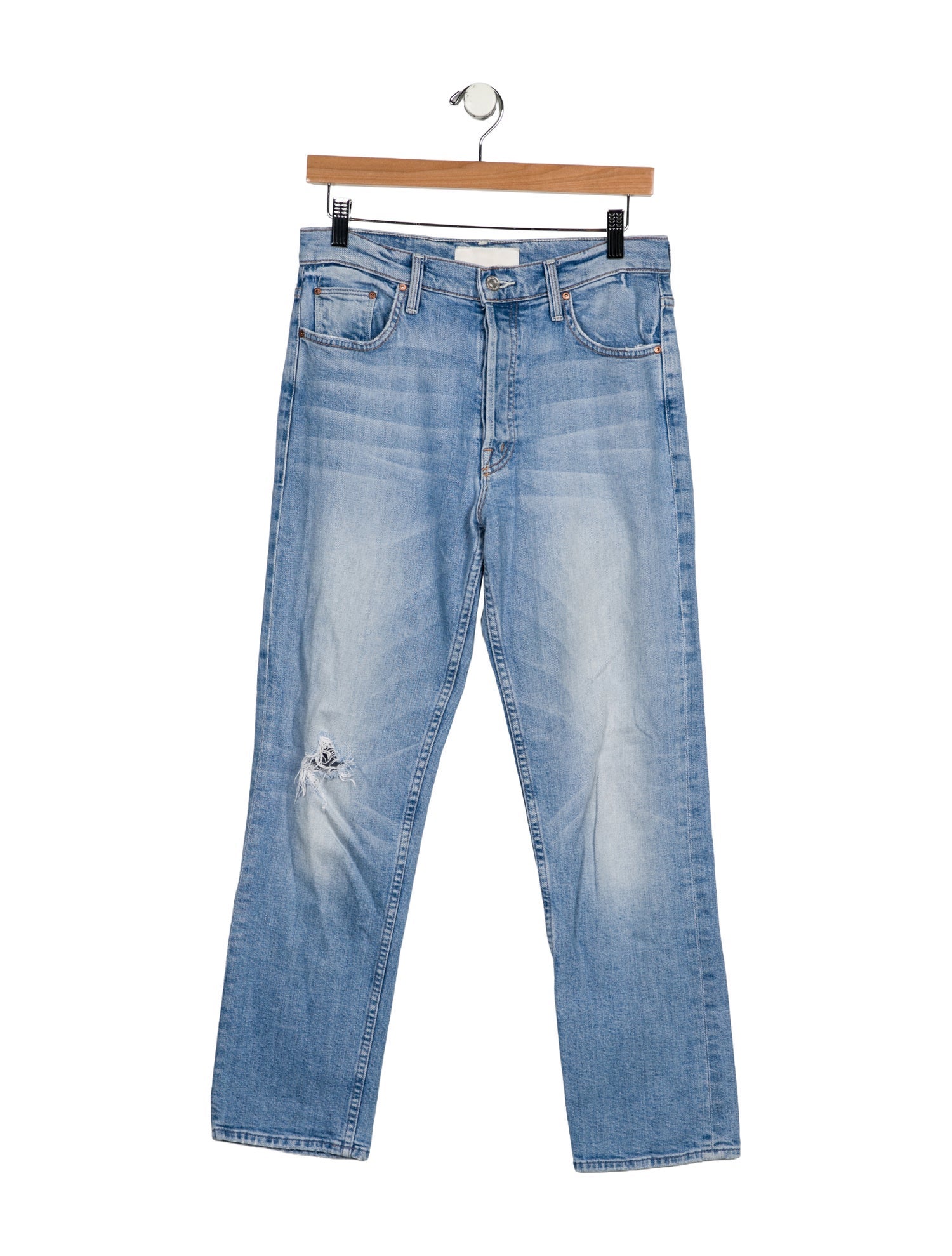 Mother High-Rise Straight Leg Jeans