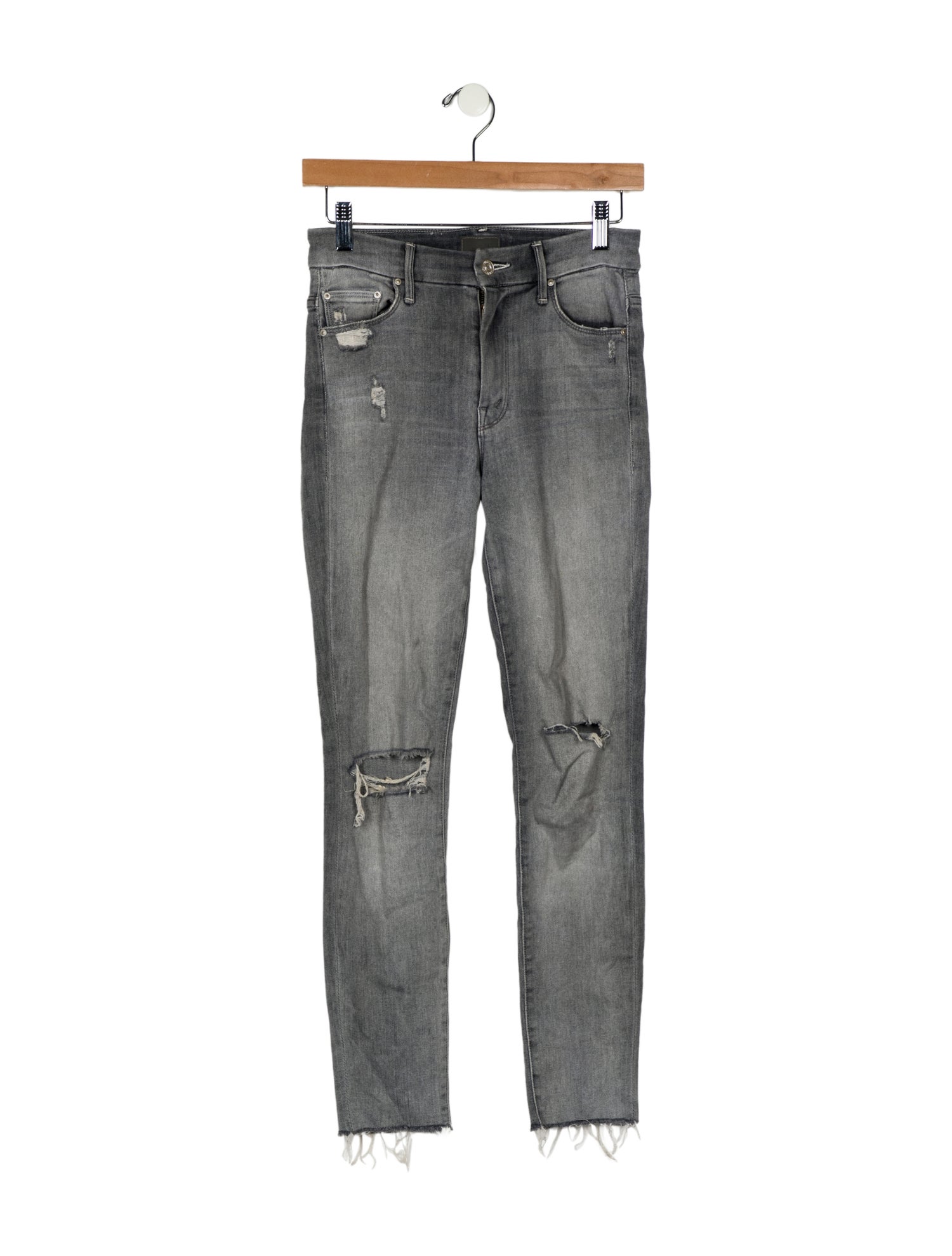 Mother Printed Skinny Leg Pants