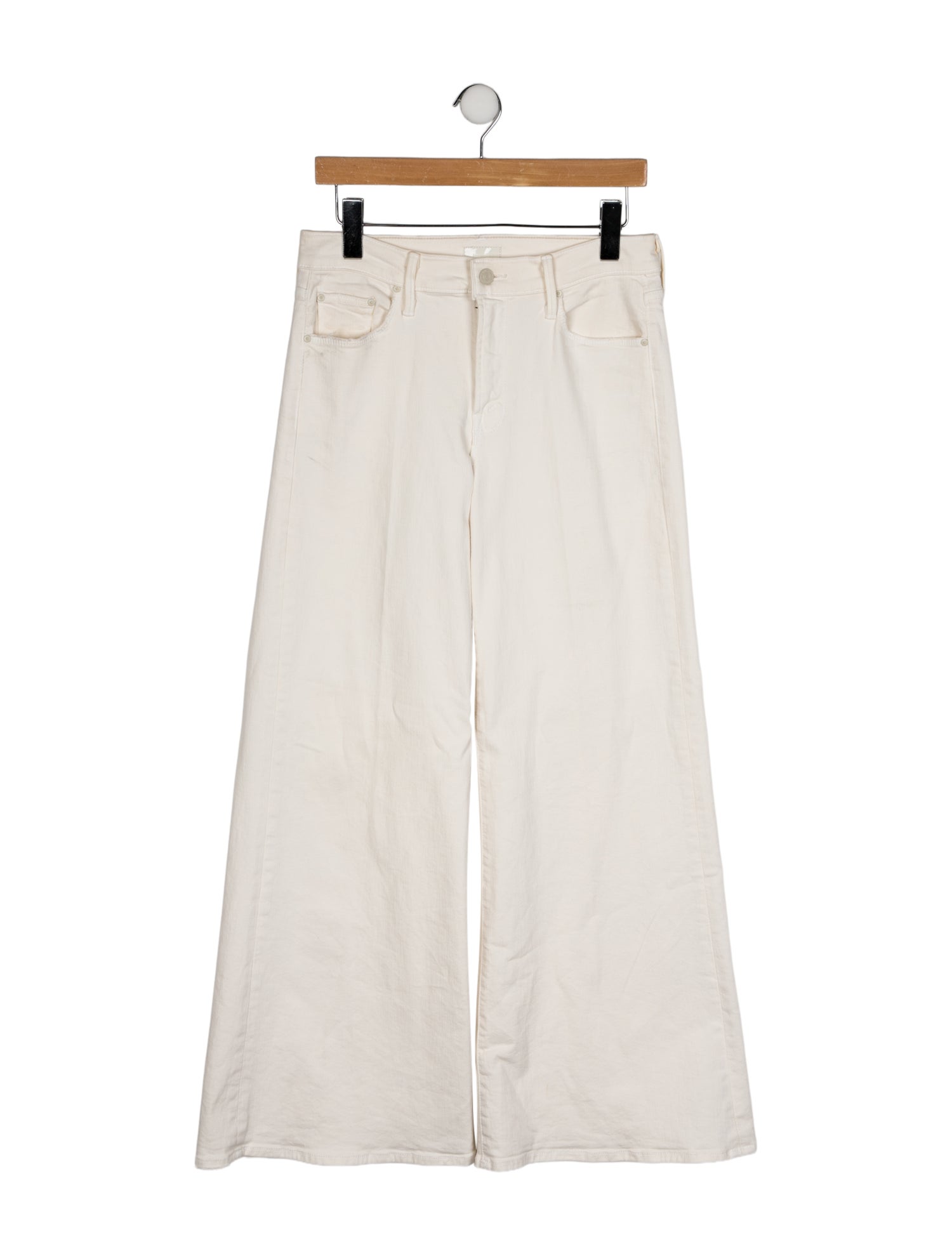 Mother Mid-Rise Wide Leg Jeans
