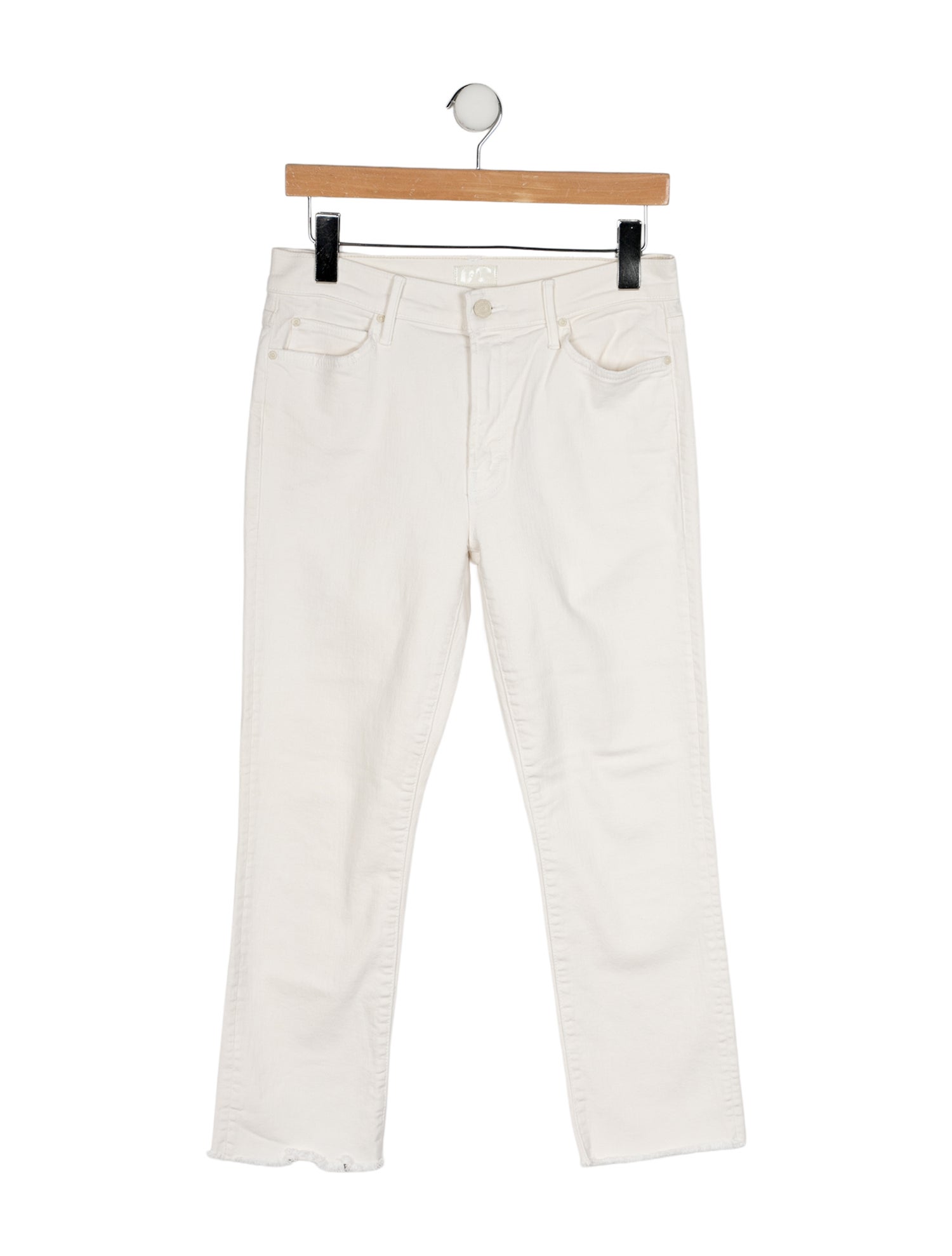 Mother Mid-Rise Straight Leg Jeans