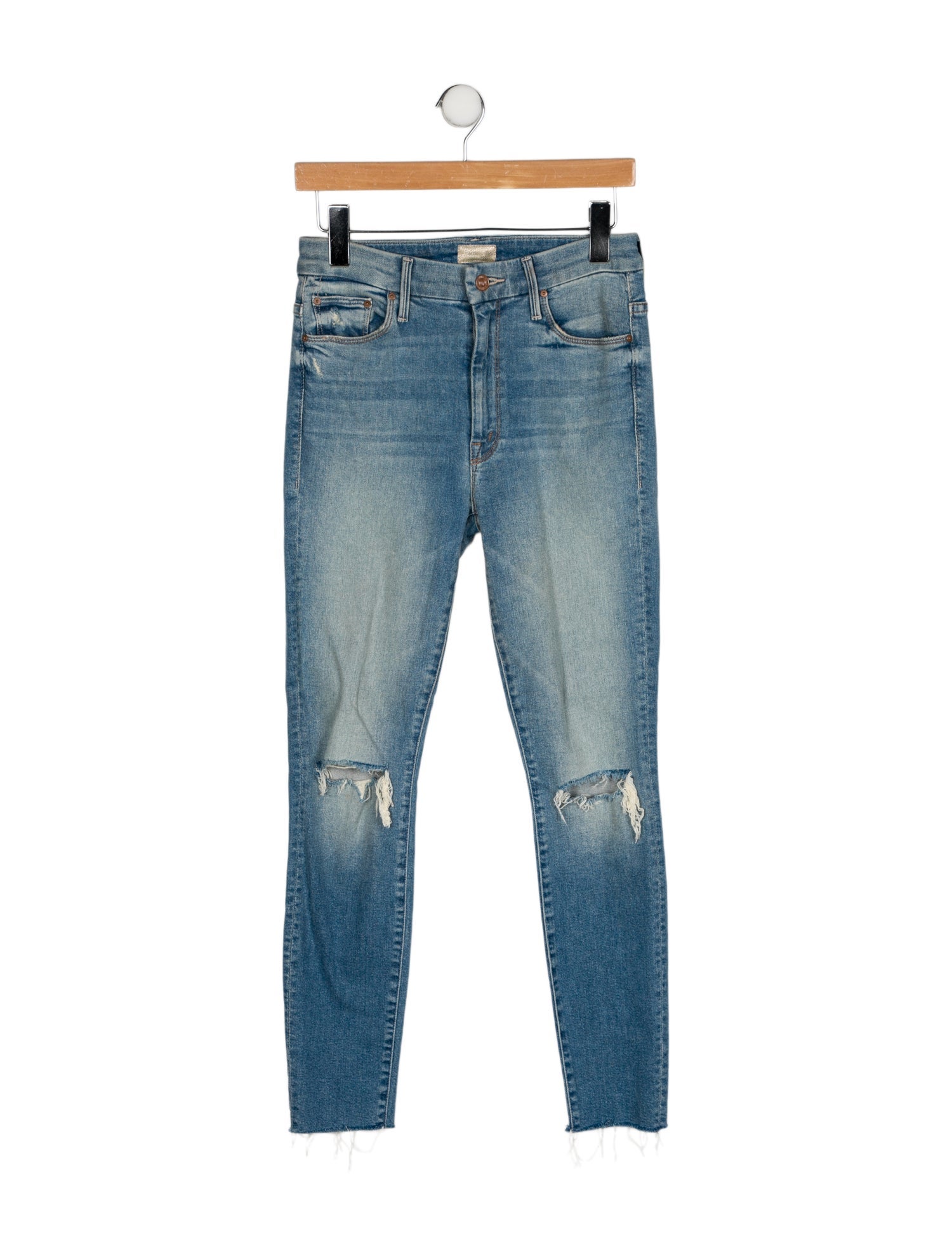 Mother Mid-Rise Skinny Leg Jeans