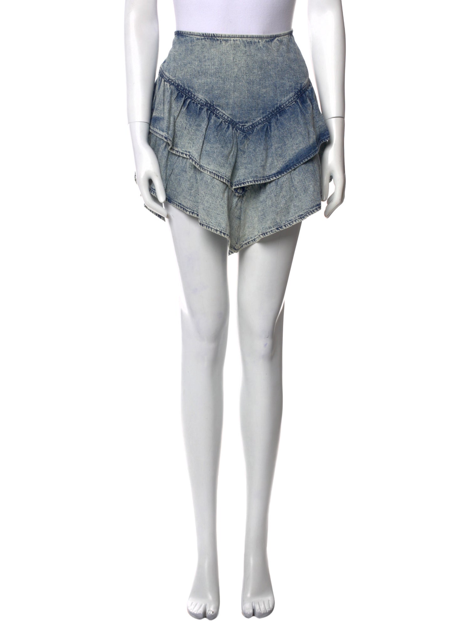 Mother Ruffle Embellishment Knee-Length Skirt