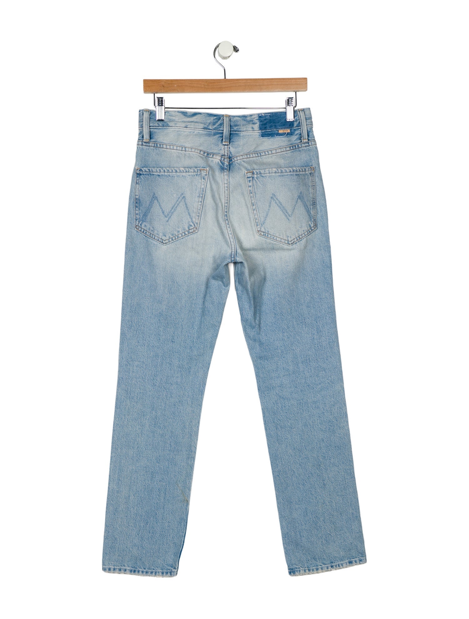 Mother Mid-Rise Straight Leg Jeans