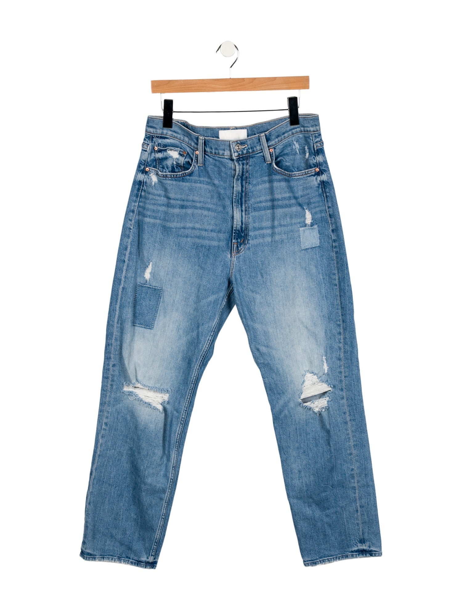 Mother High-Rise Straight Leg Jeans