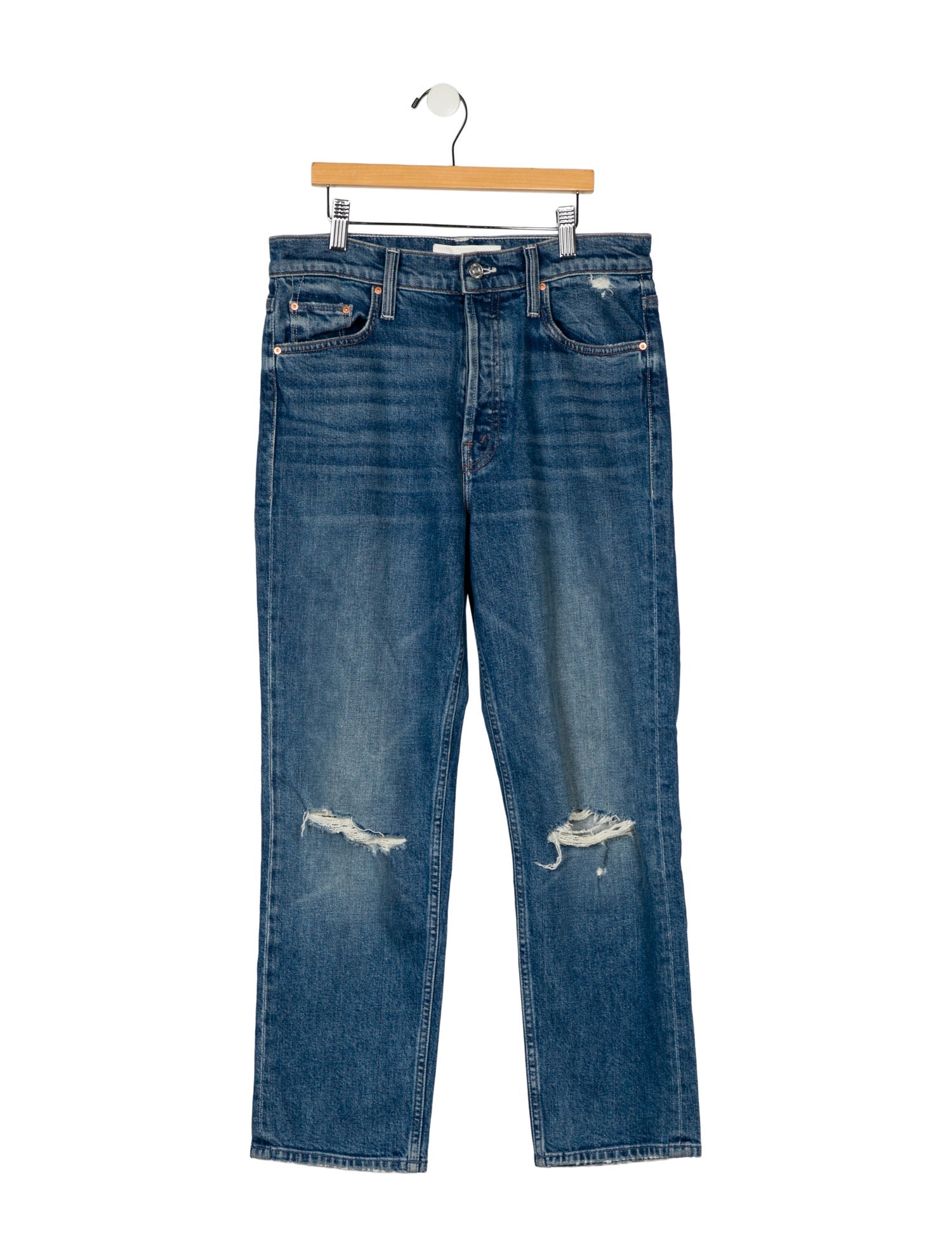 Mother High-Rise Straight Leg Jeans