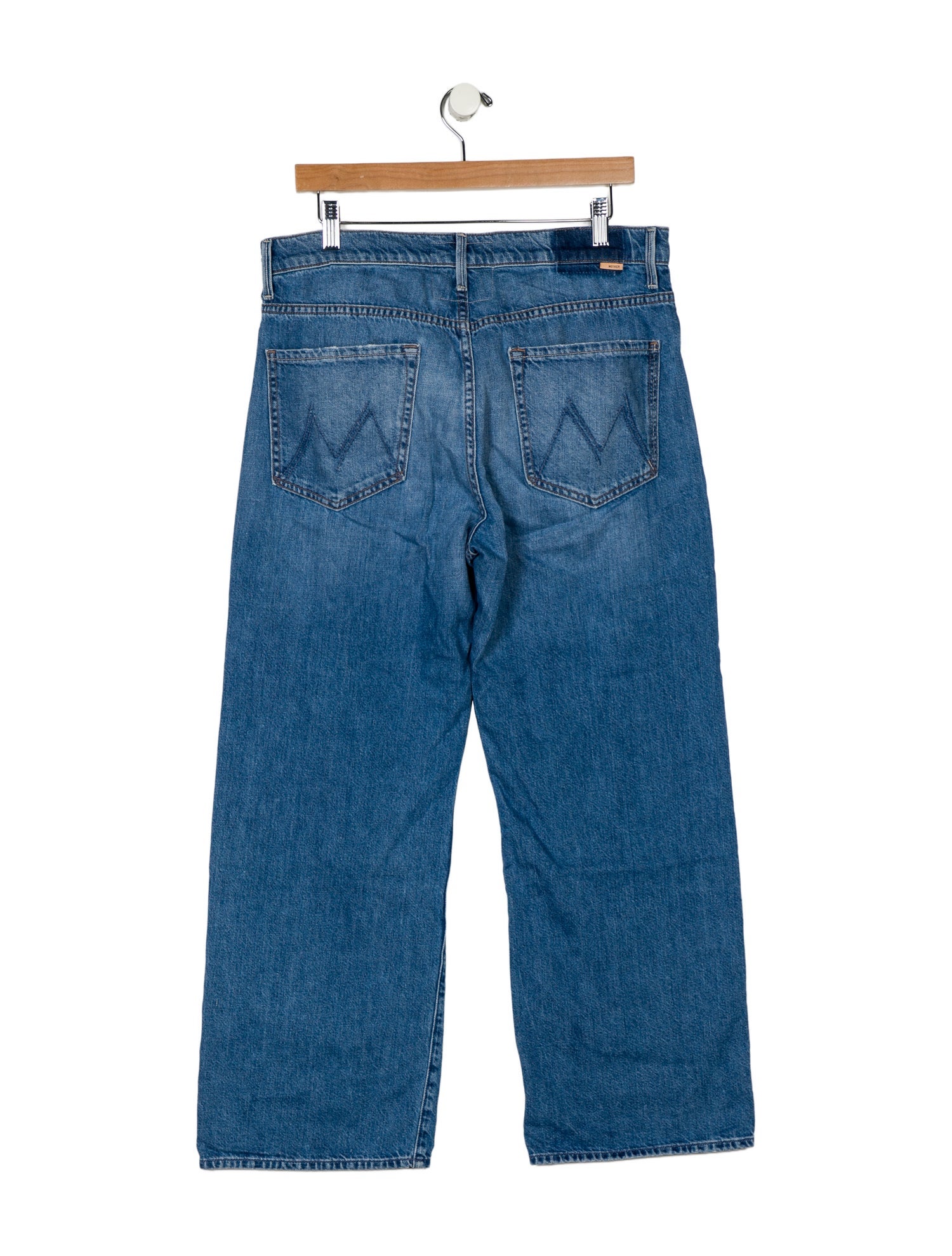 Mother Mid-Rise Wide Leg Jeans