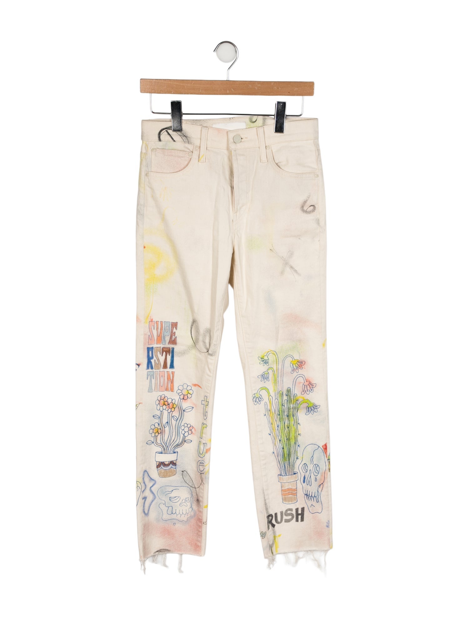 Mother Mid-Rise Straight Leg Jeans