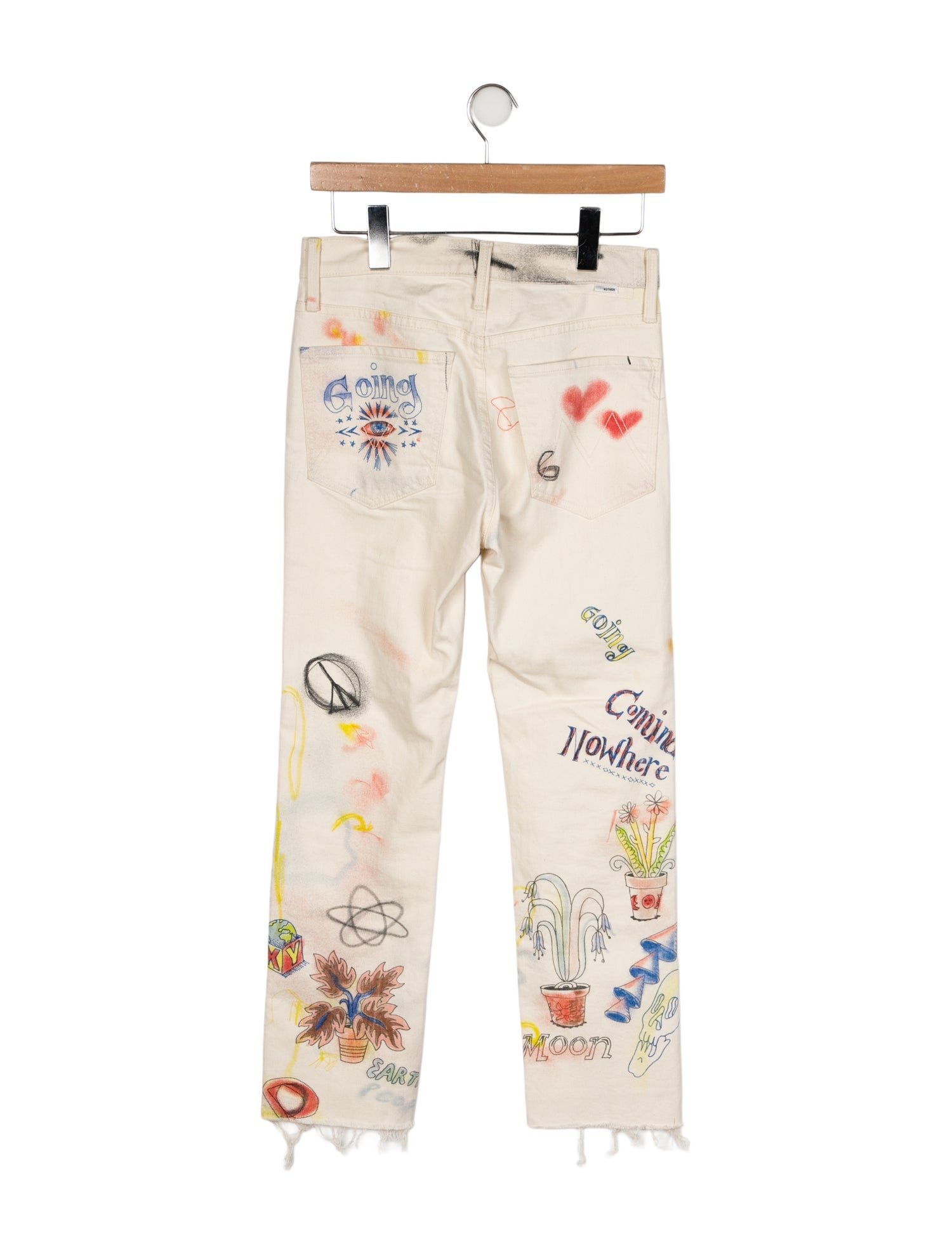 Mother Mid-Rise Straight Leg Jeans