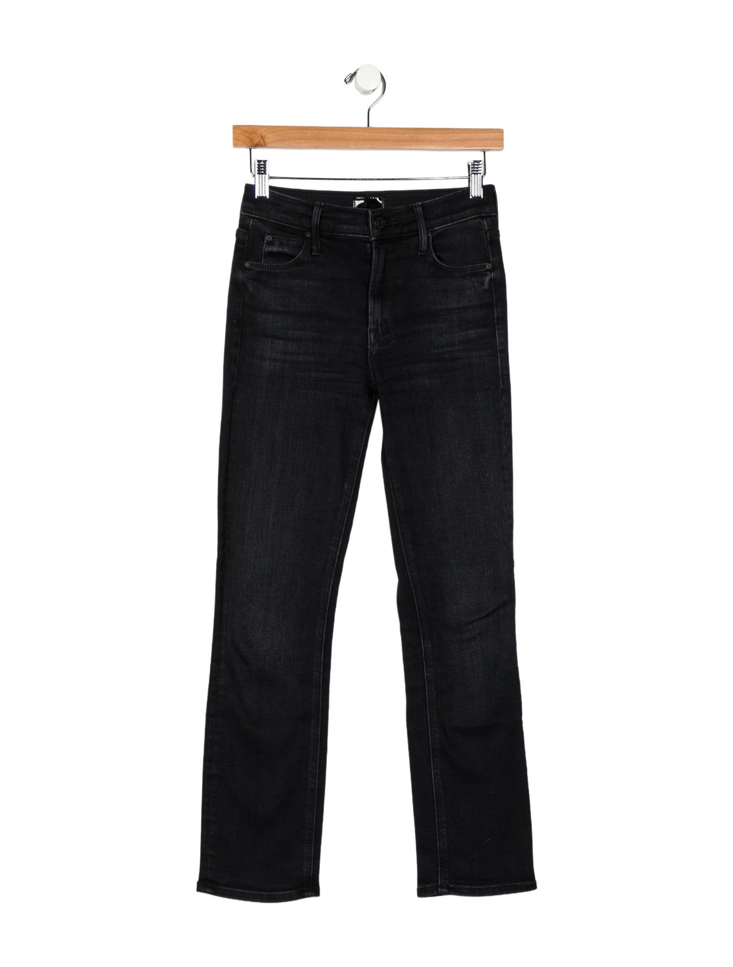 Mother Mid-Rise Straight Leg Jeans