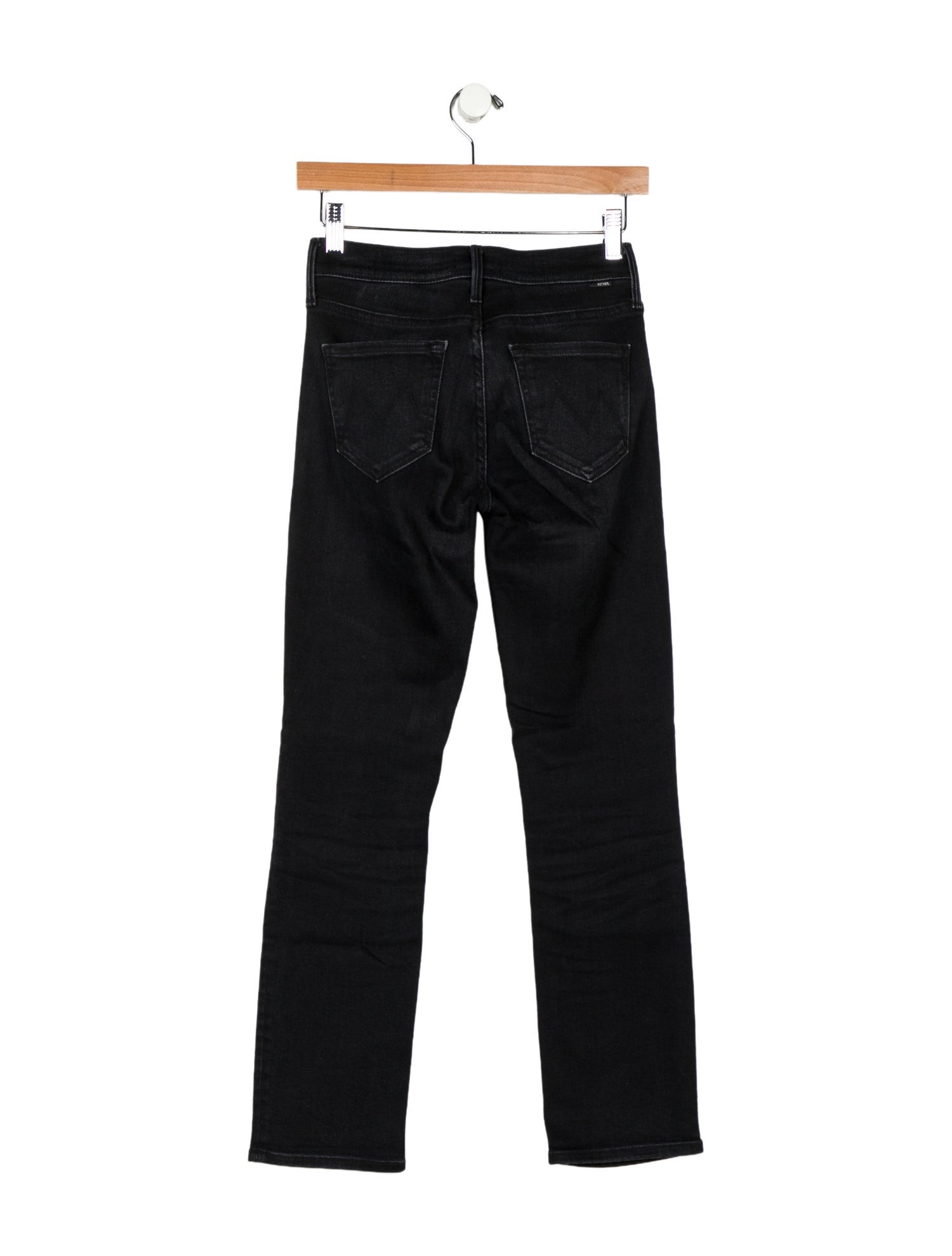 Mother Mid-Rise Straight Leg Jeans
