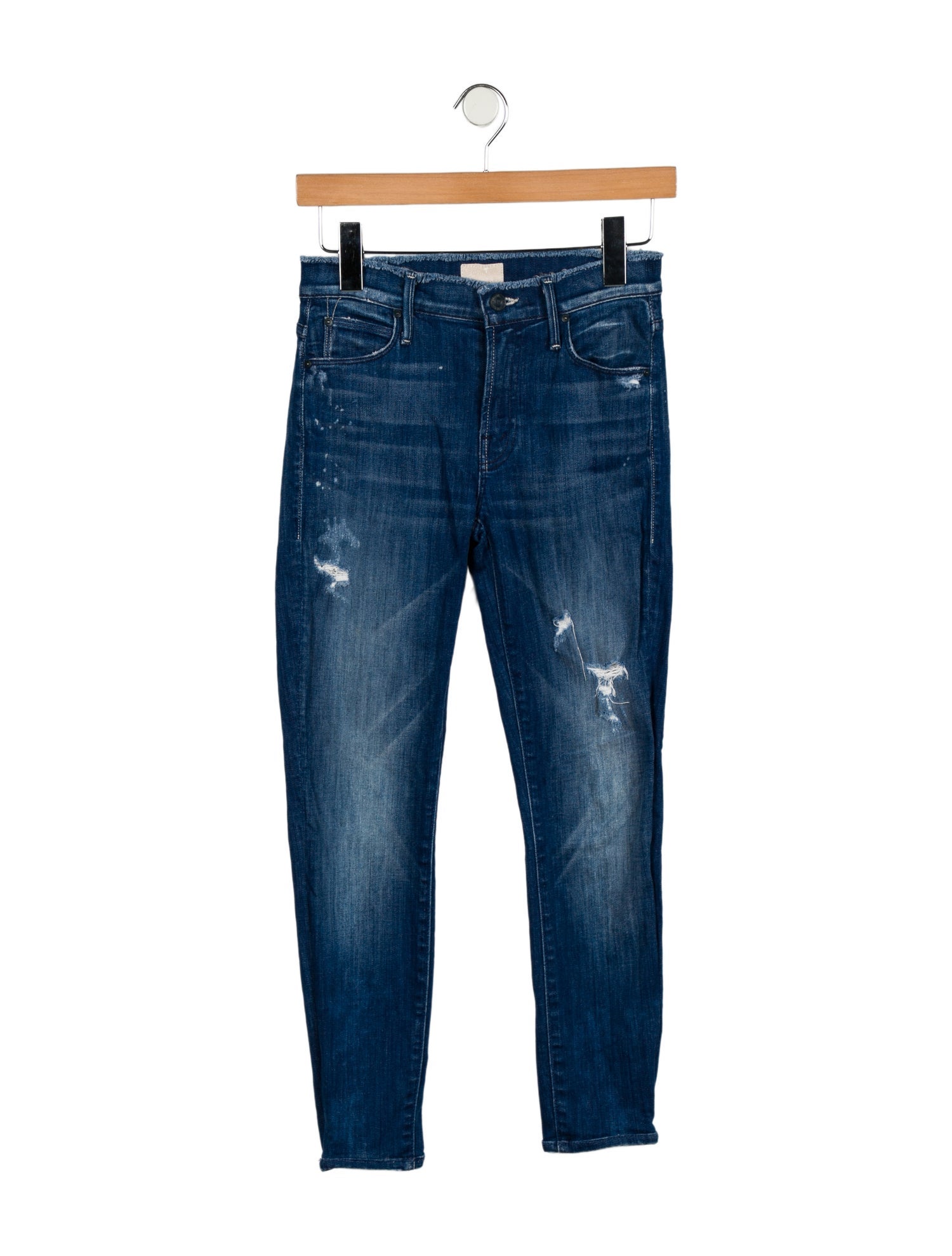 Mother Mid-Rise Skinny Leg Jeans