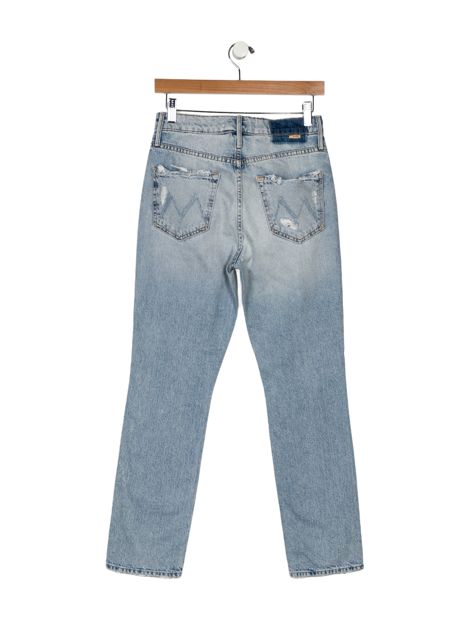Mother Mid-Rise Straight Leg Jeans