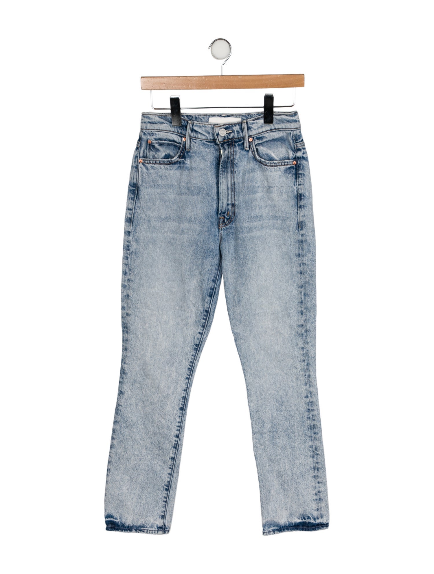Mother High-Rise Straight Leg Jeans