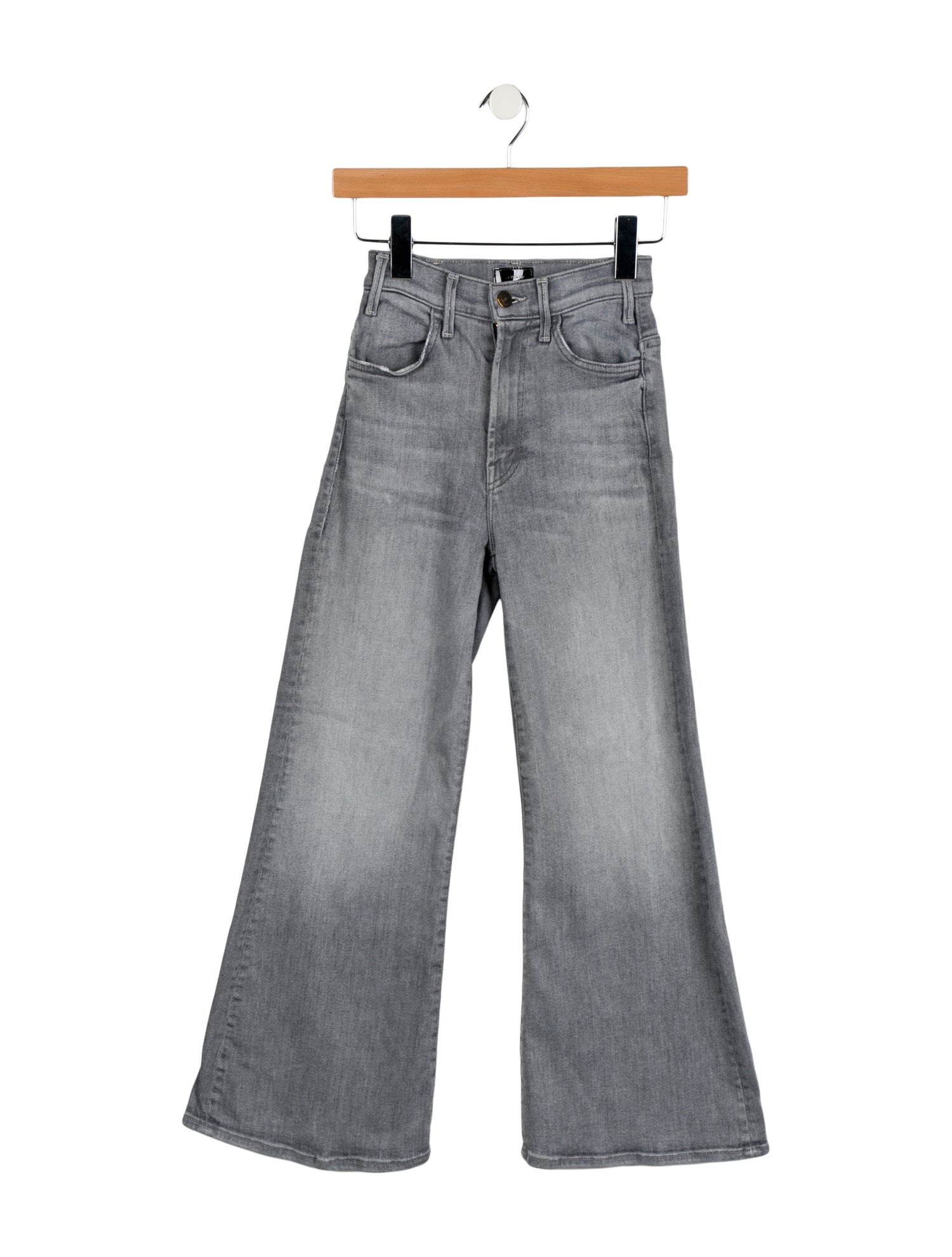 Mother Mid-Rise Wide Leg Jeans