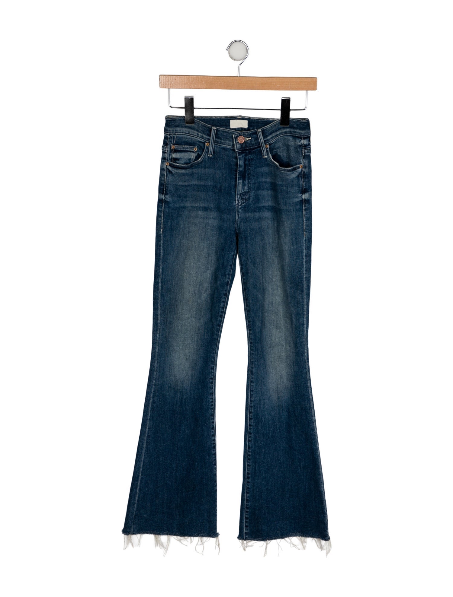 Mother Mid-Rise Wide Leg Jeans