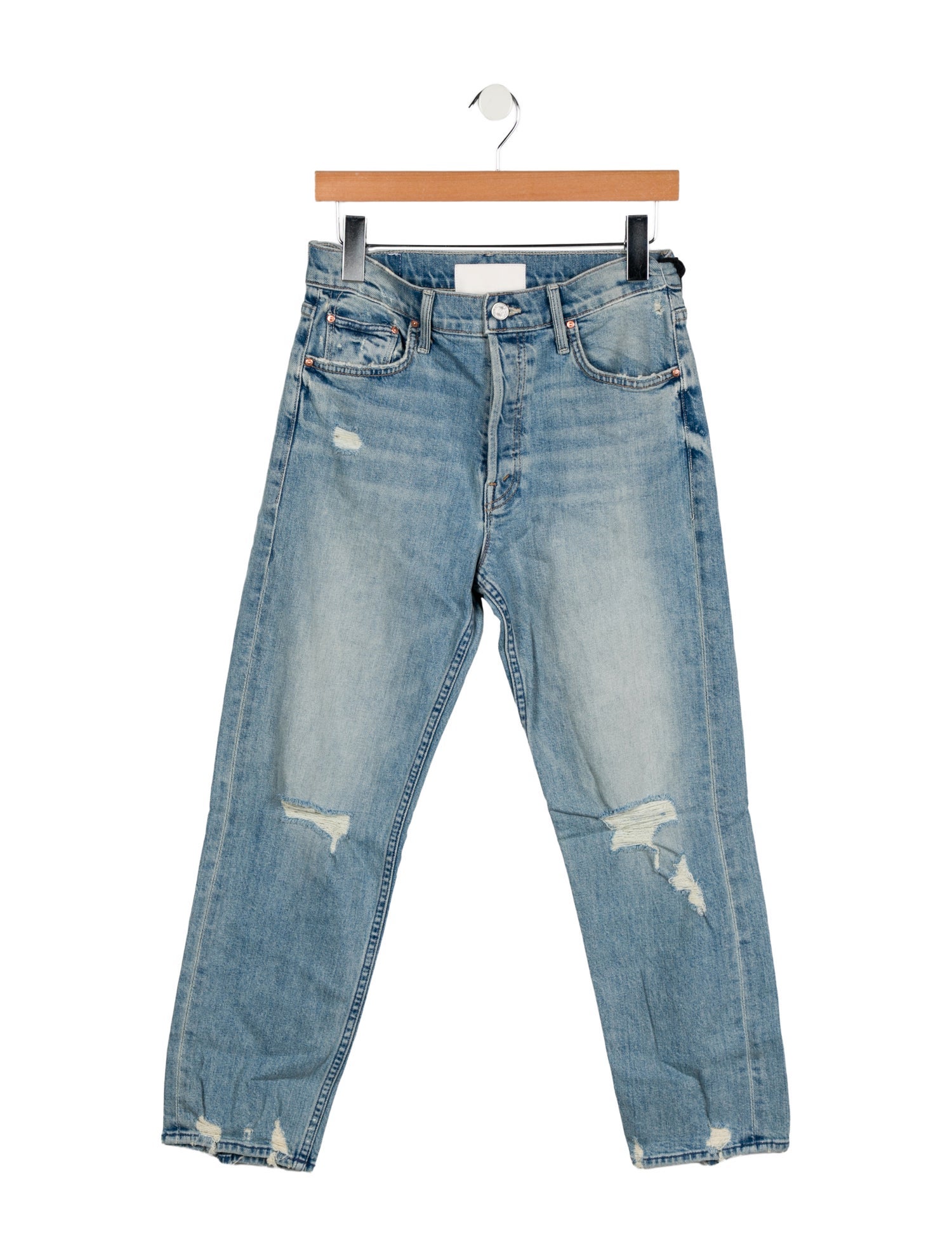 Mother High-Rise Straight Leg Jeans