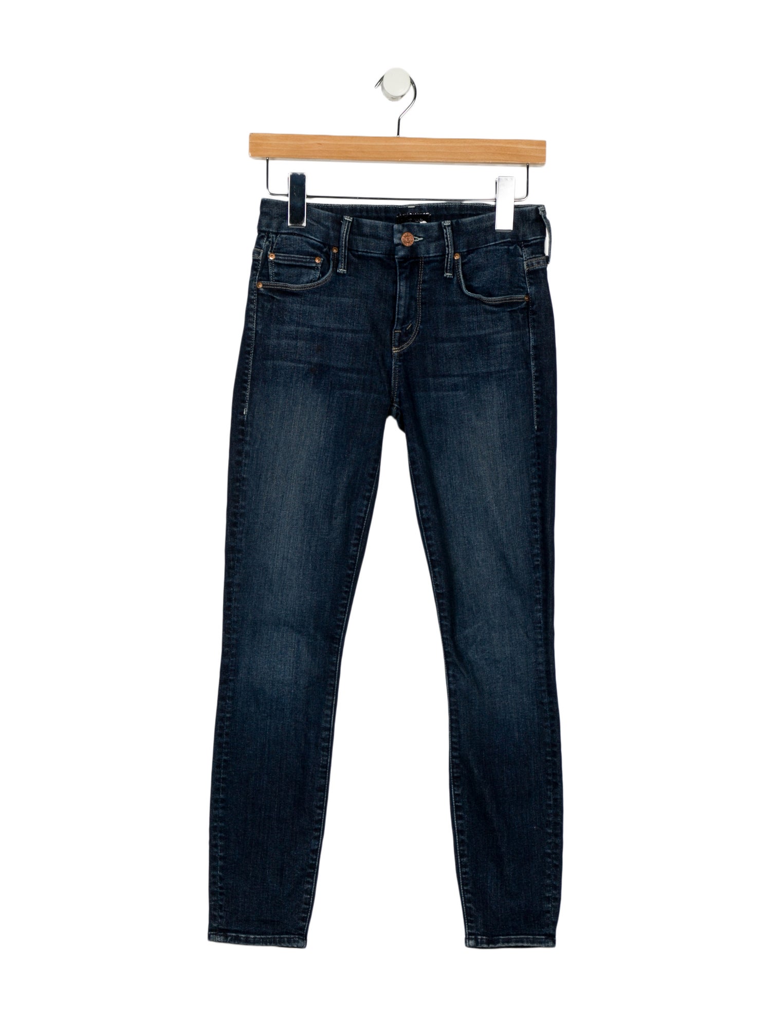 Mother Mid-Rise Skinny Leg Jeans