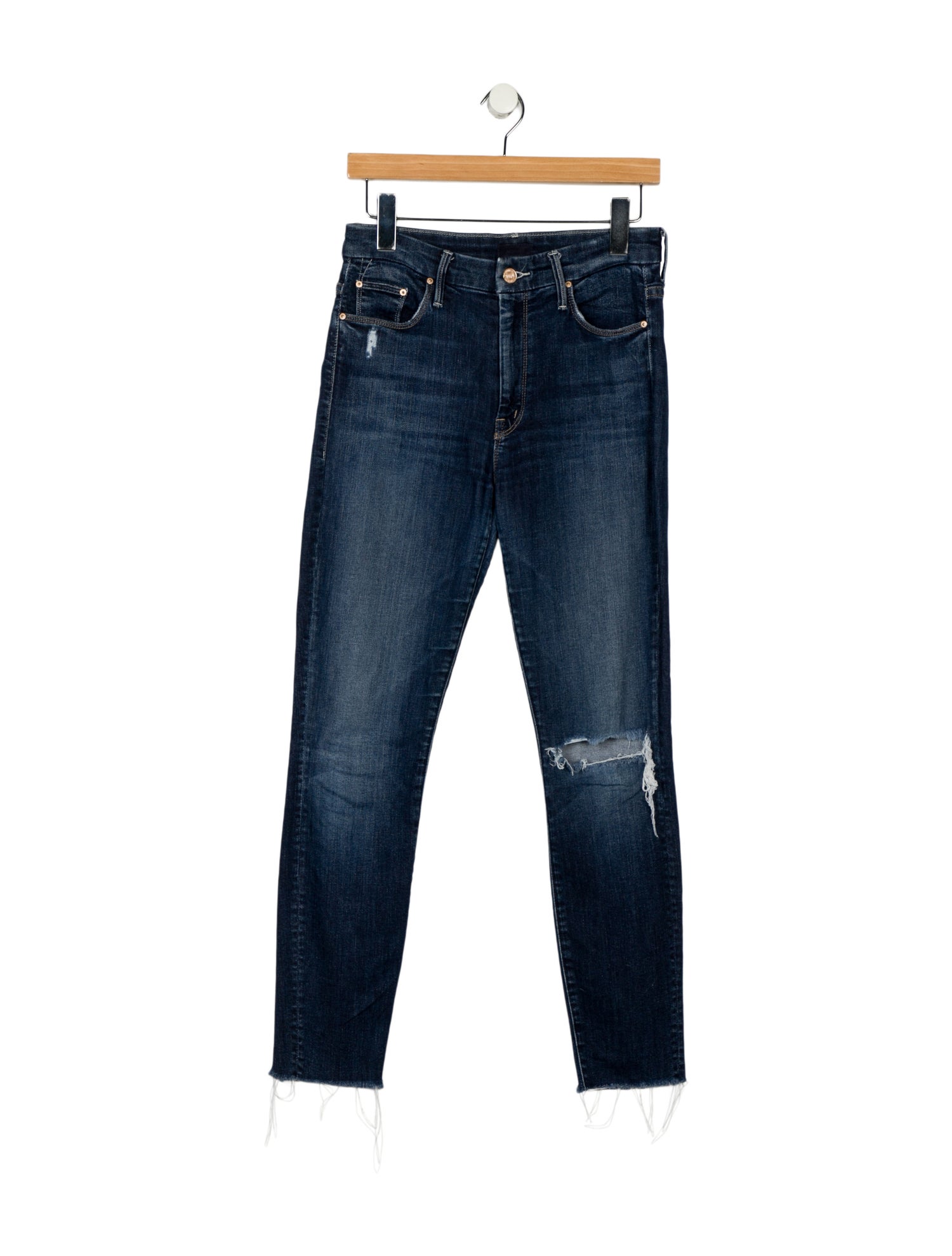 Mother Mid-Rise Skinny Leg Jeans