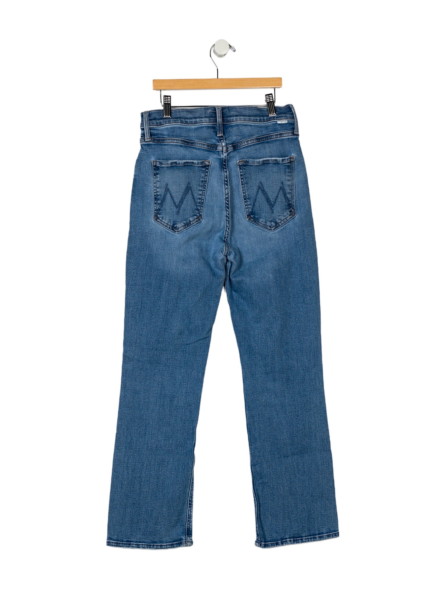 Mother Mid-Rise Wide Leg Jeans