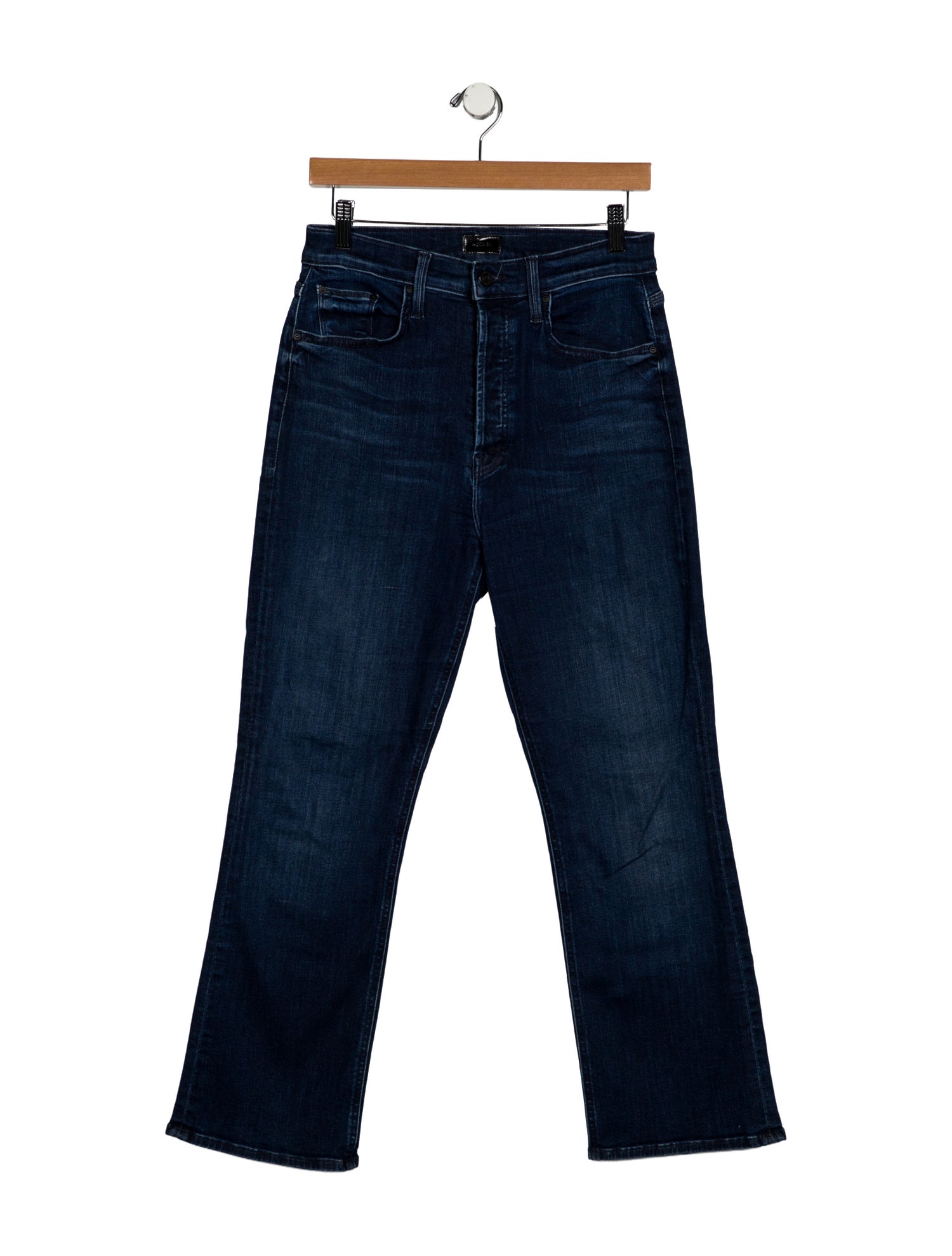 Mother Mid-Rise Straight Leg Jeans