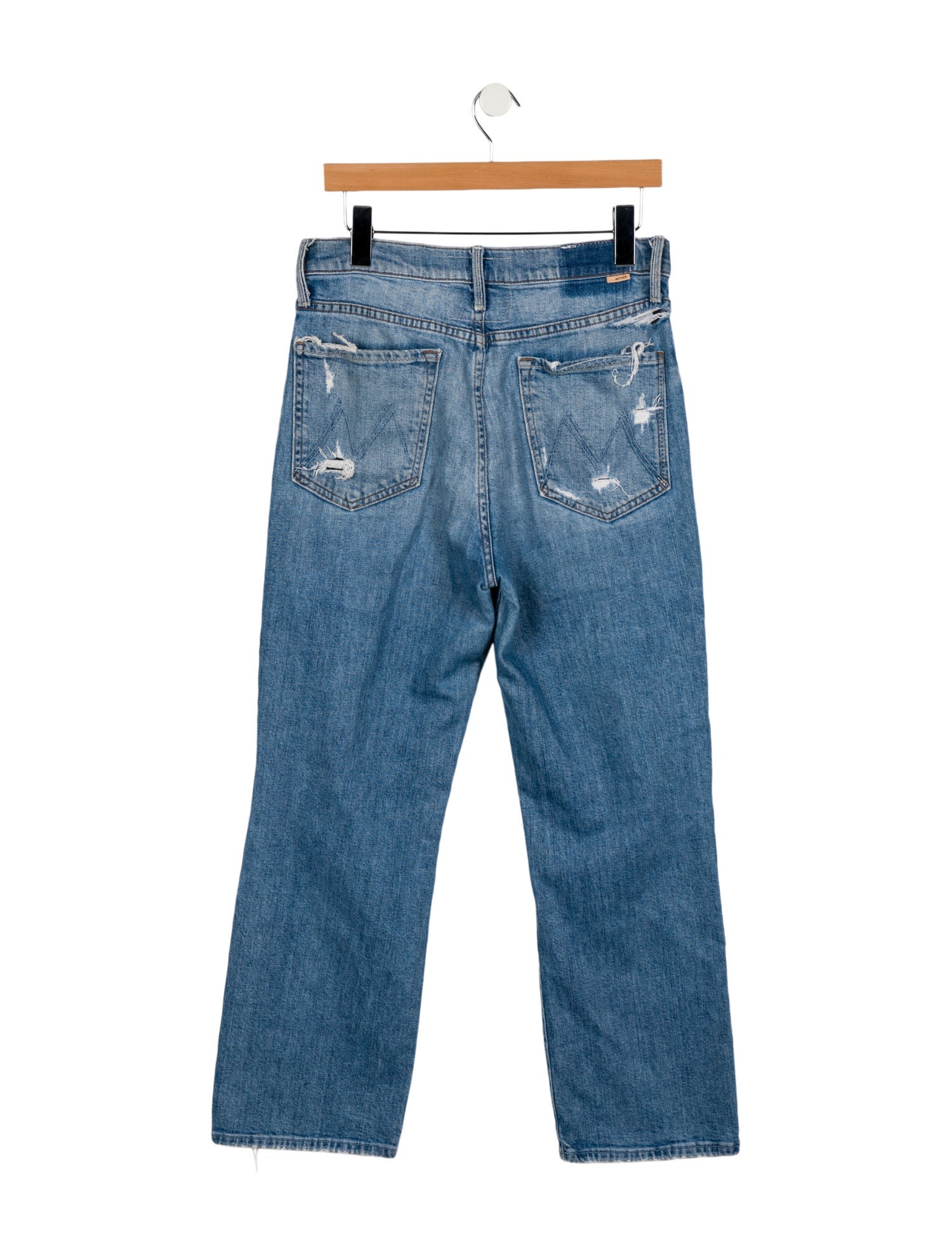 Mother High-Rise Straight Leg Jeans