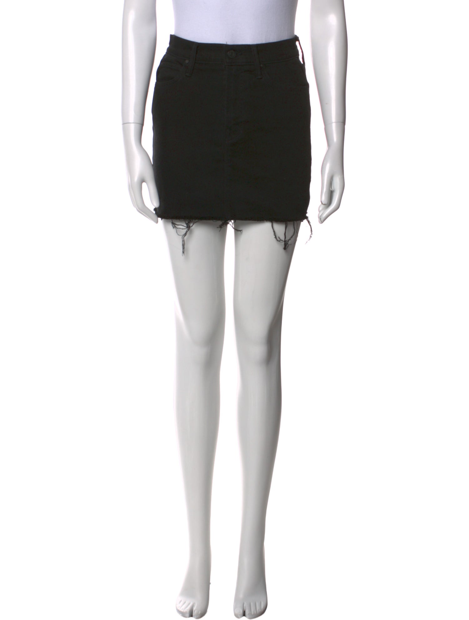 Mother Distressed Accents Mini Skirt