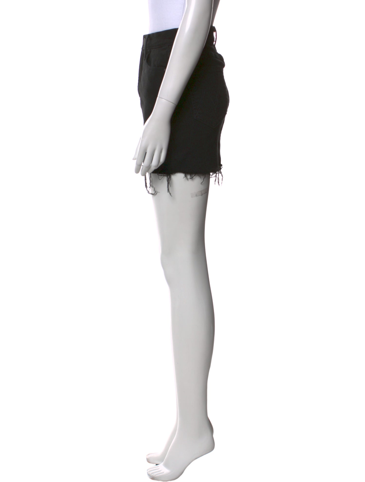 Mother Distressed Accents Mini Skirt