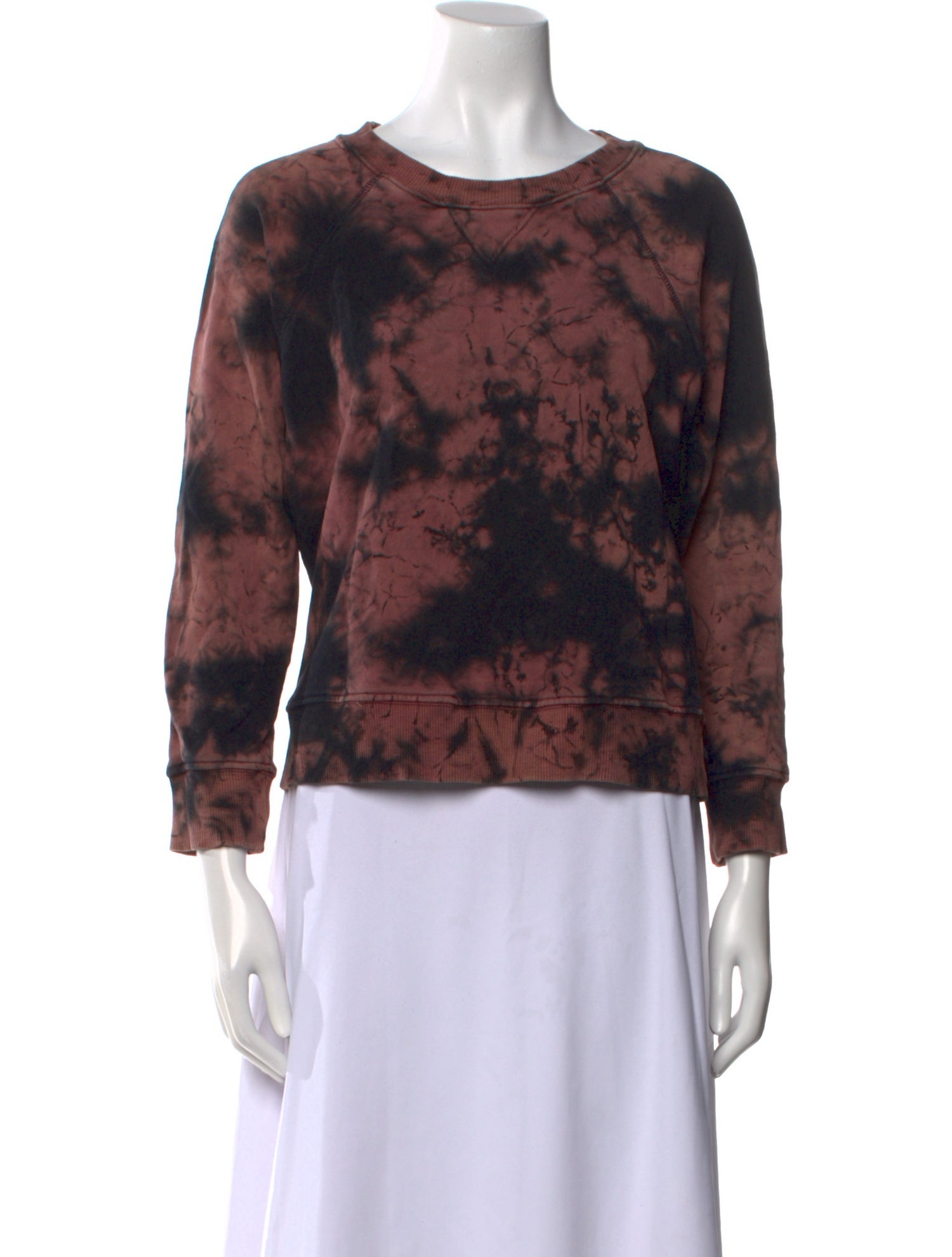 Mother Tie-Dye Print Scoop Neck Sweatshirt