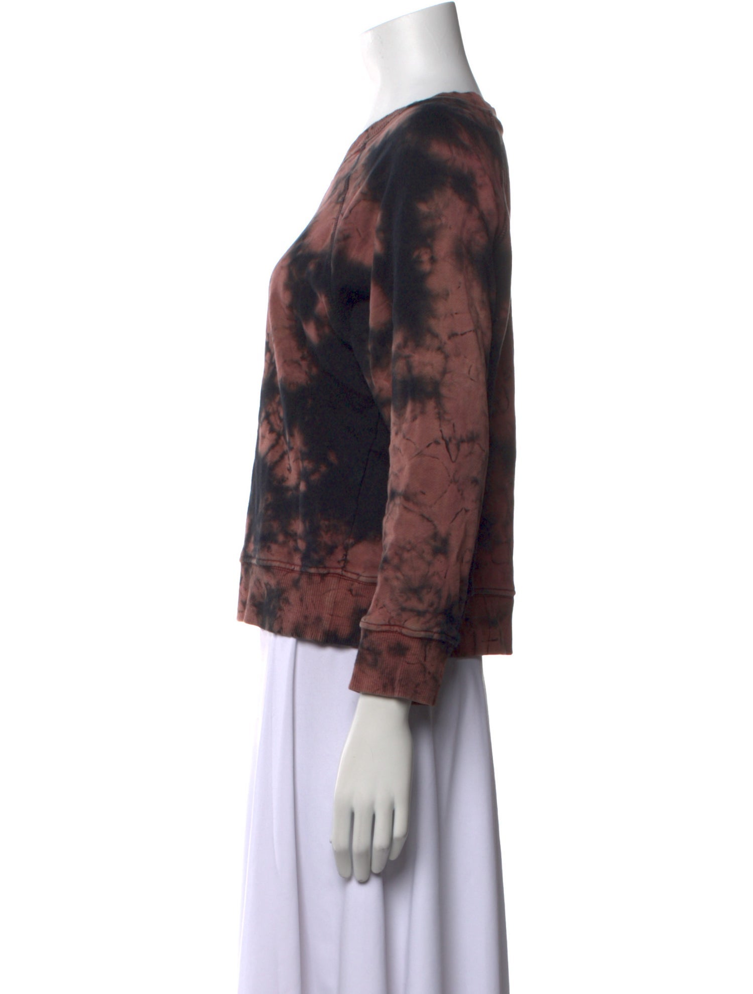 Mother Tie-Dye Print Scoop Neck Sweatshirt