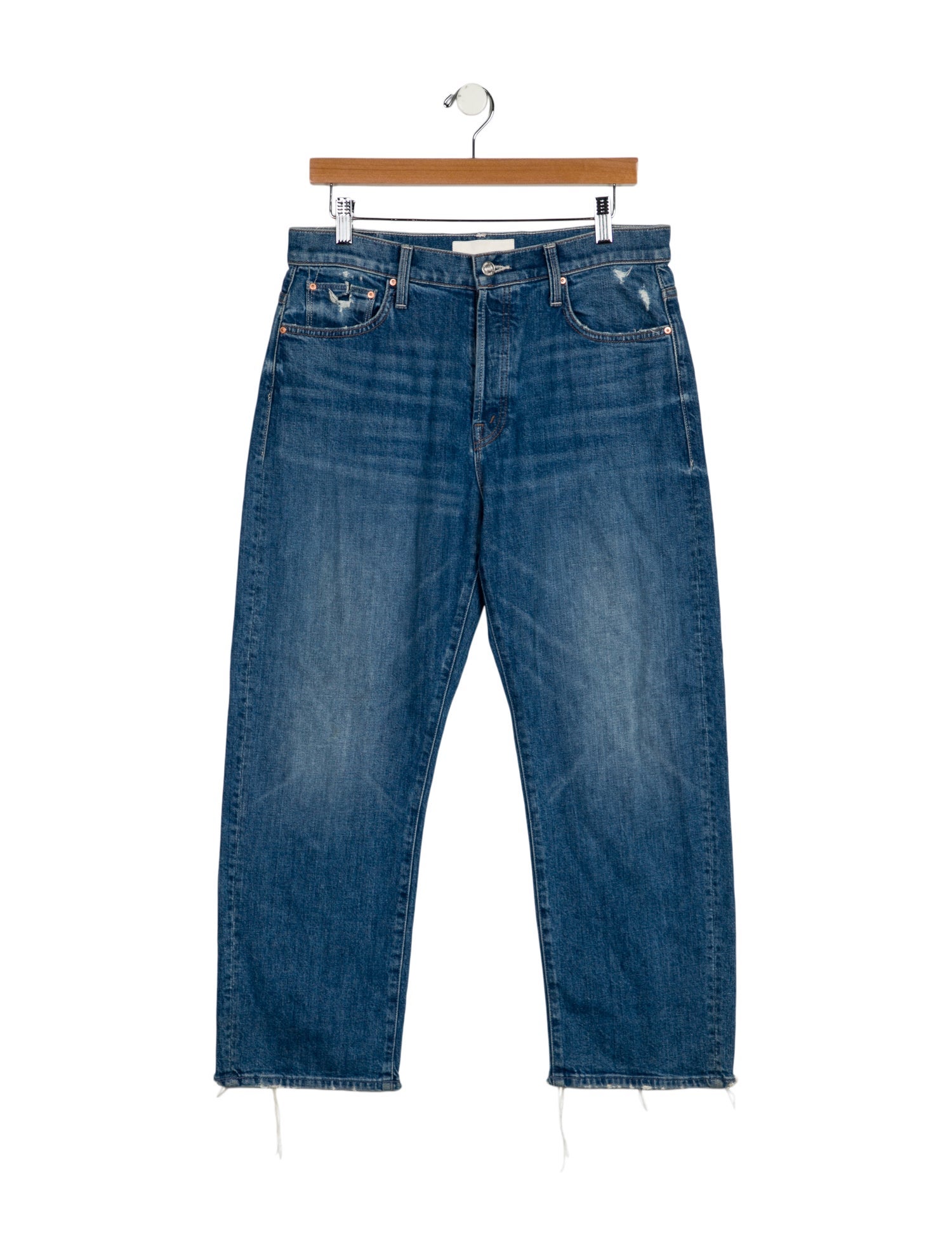 Mother Mid-Rise Wide Leg Jeans