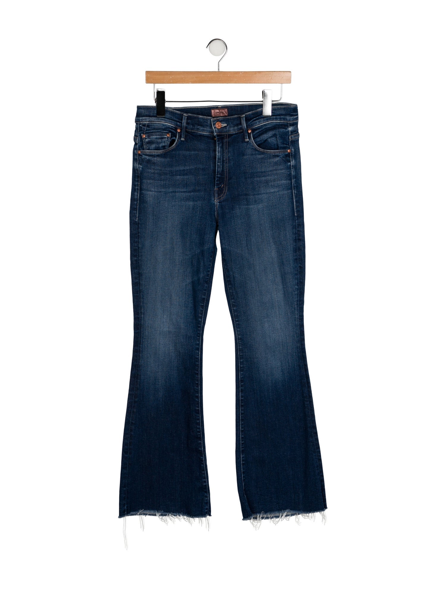 Mother Mid-Rise Wide Leg Jeans