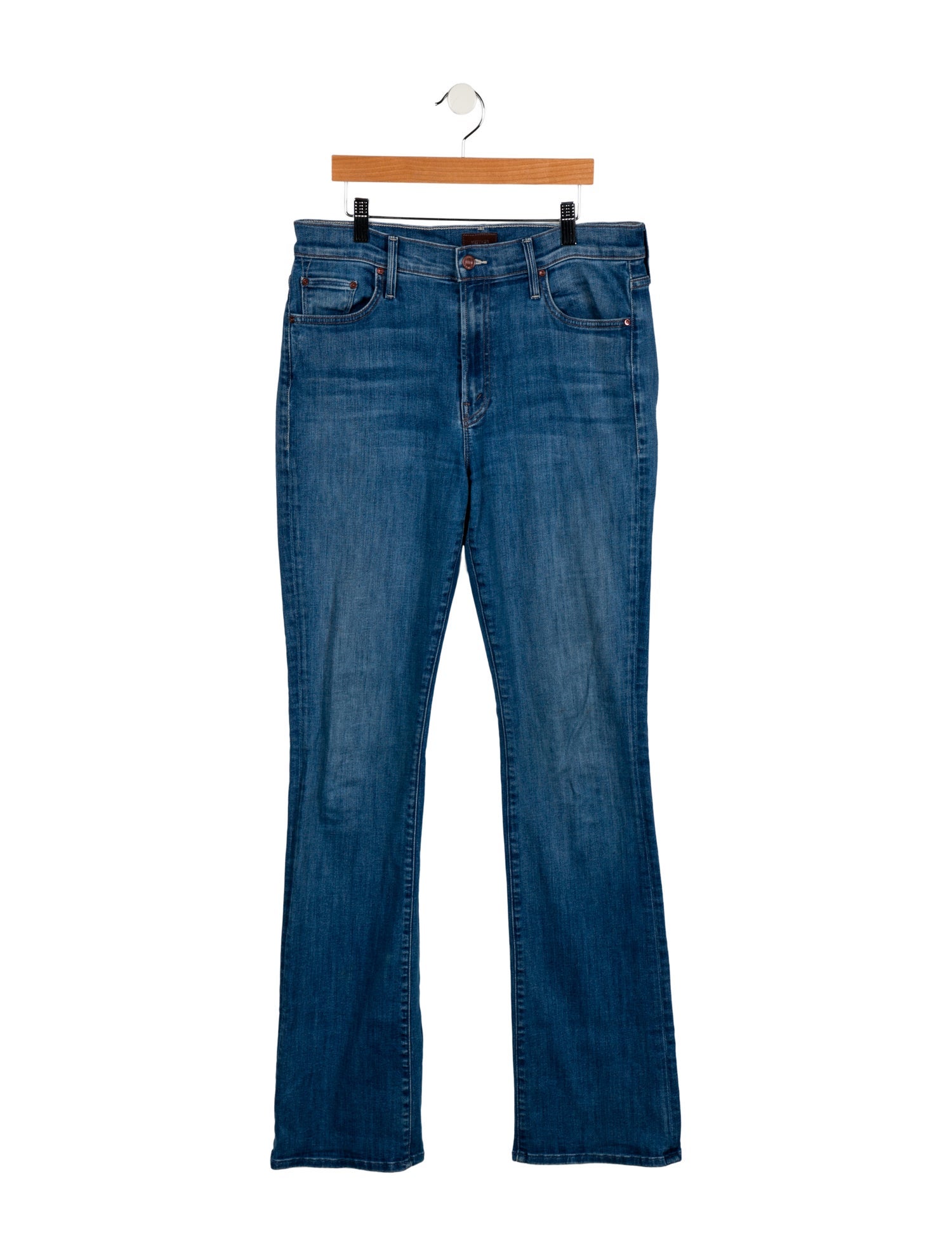 Mother Mid-Rise Wide Leg Jeans
