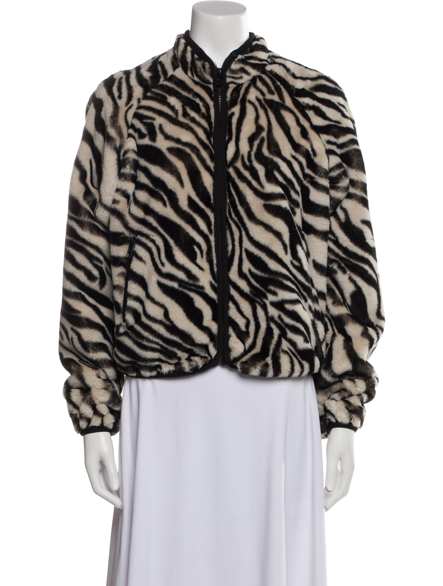 Mother Animal Print Faux Fur Jacket