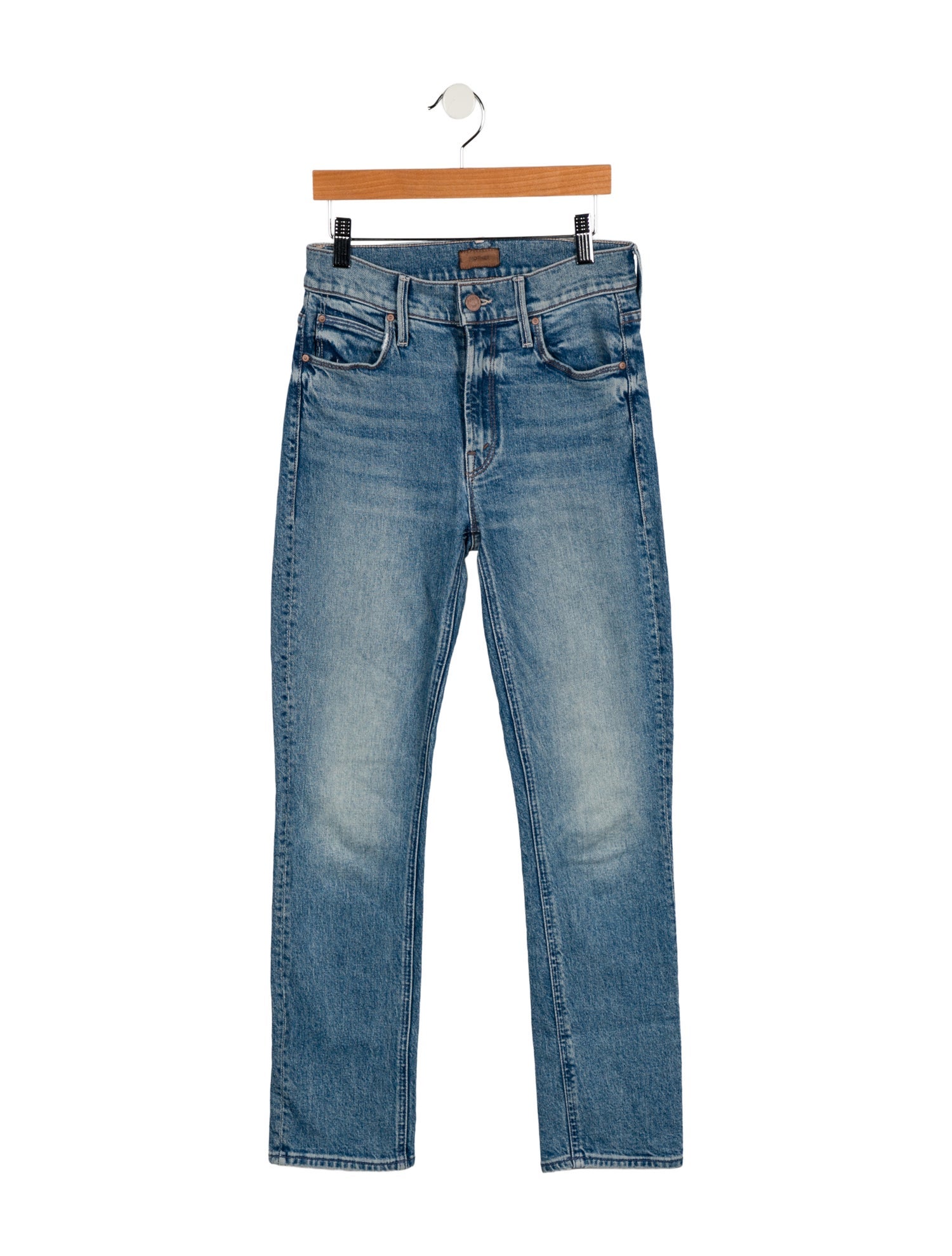 Mother High-Rise Straight Leg Jeans