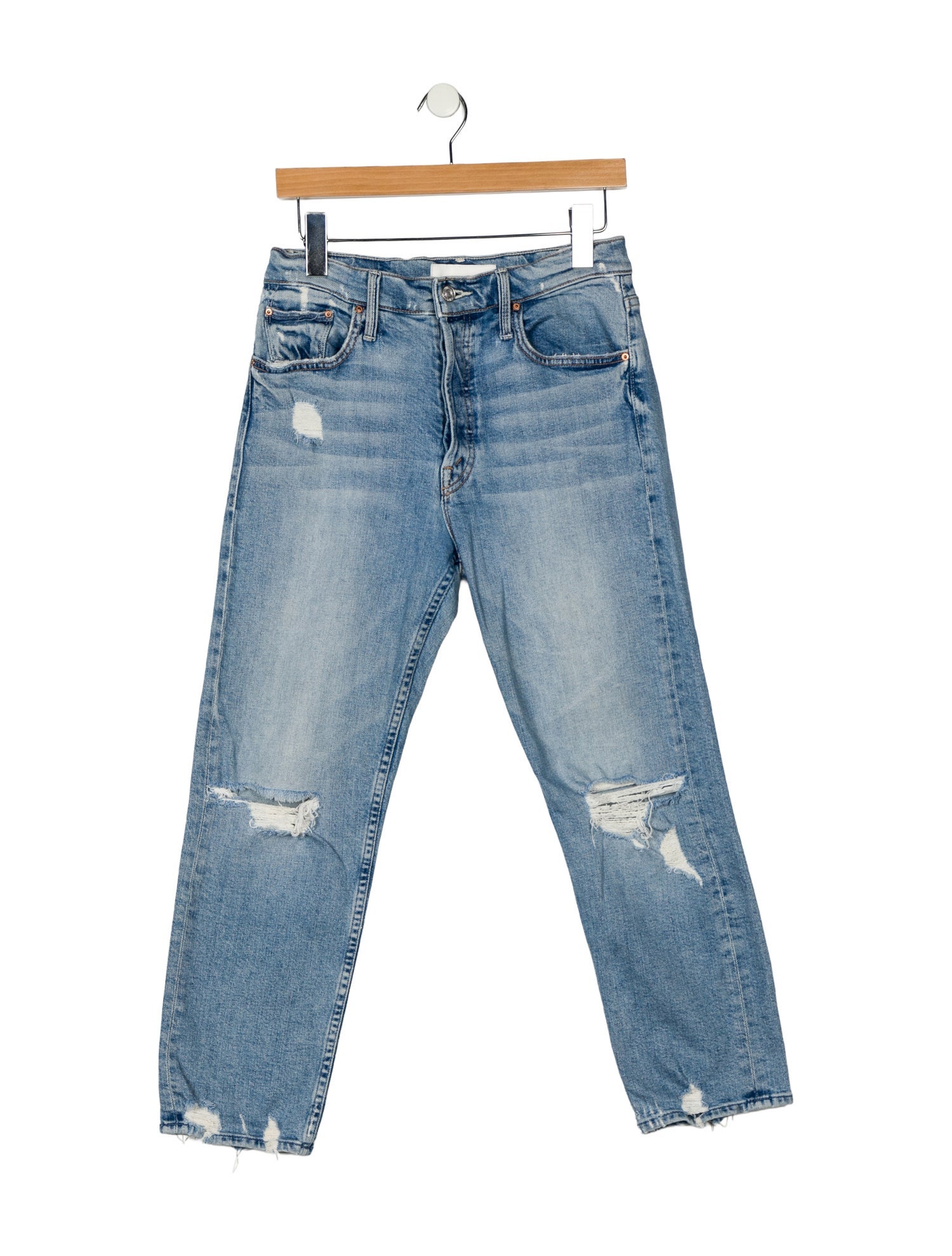 Mother High-Rise Straight Leg Jeans
