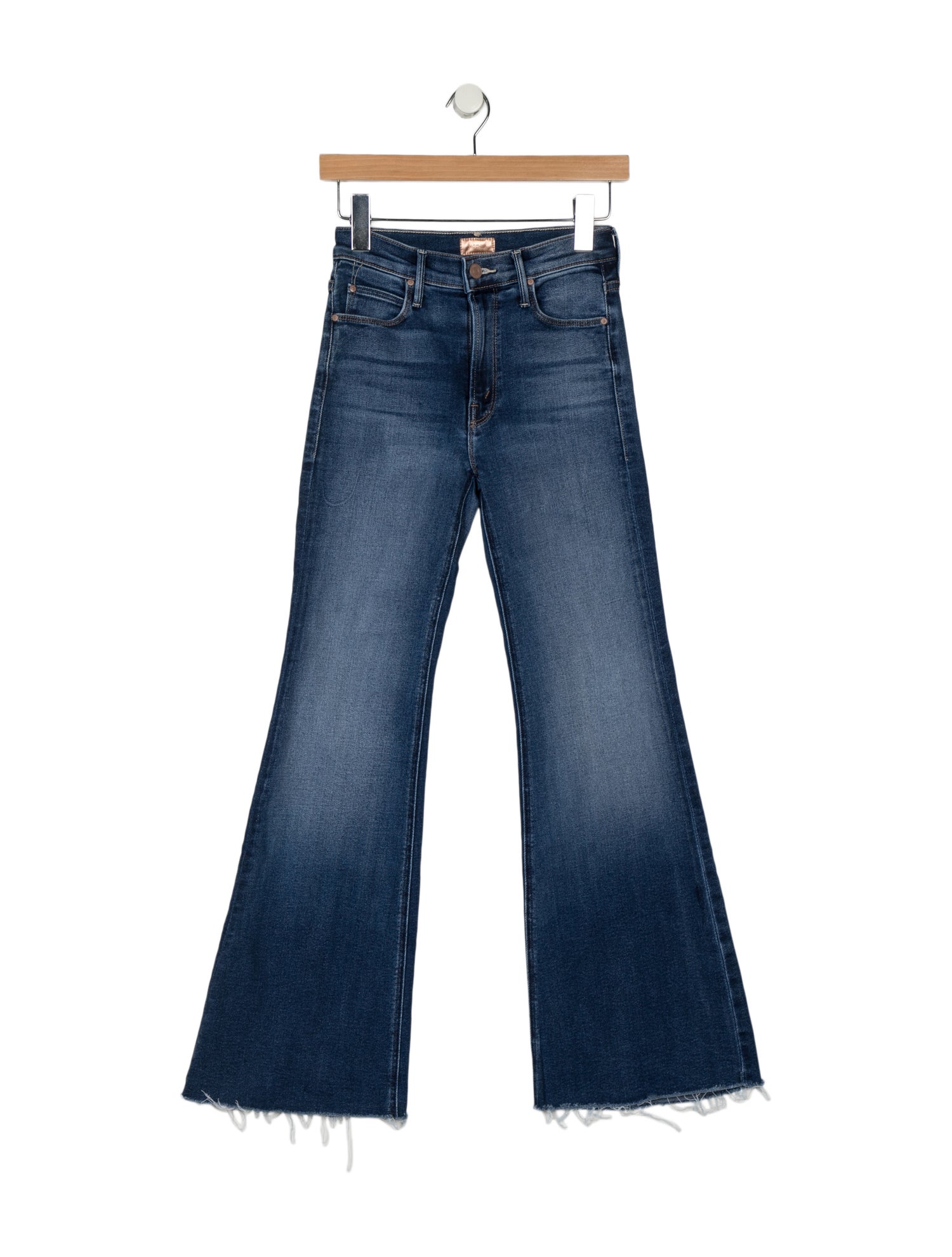 Mother Mid-Rise Wide Leg Jeans