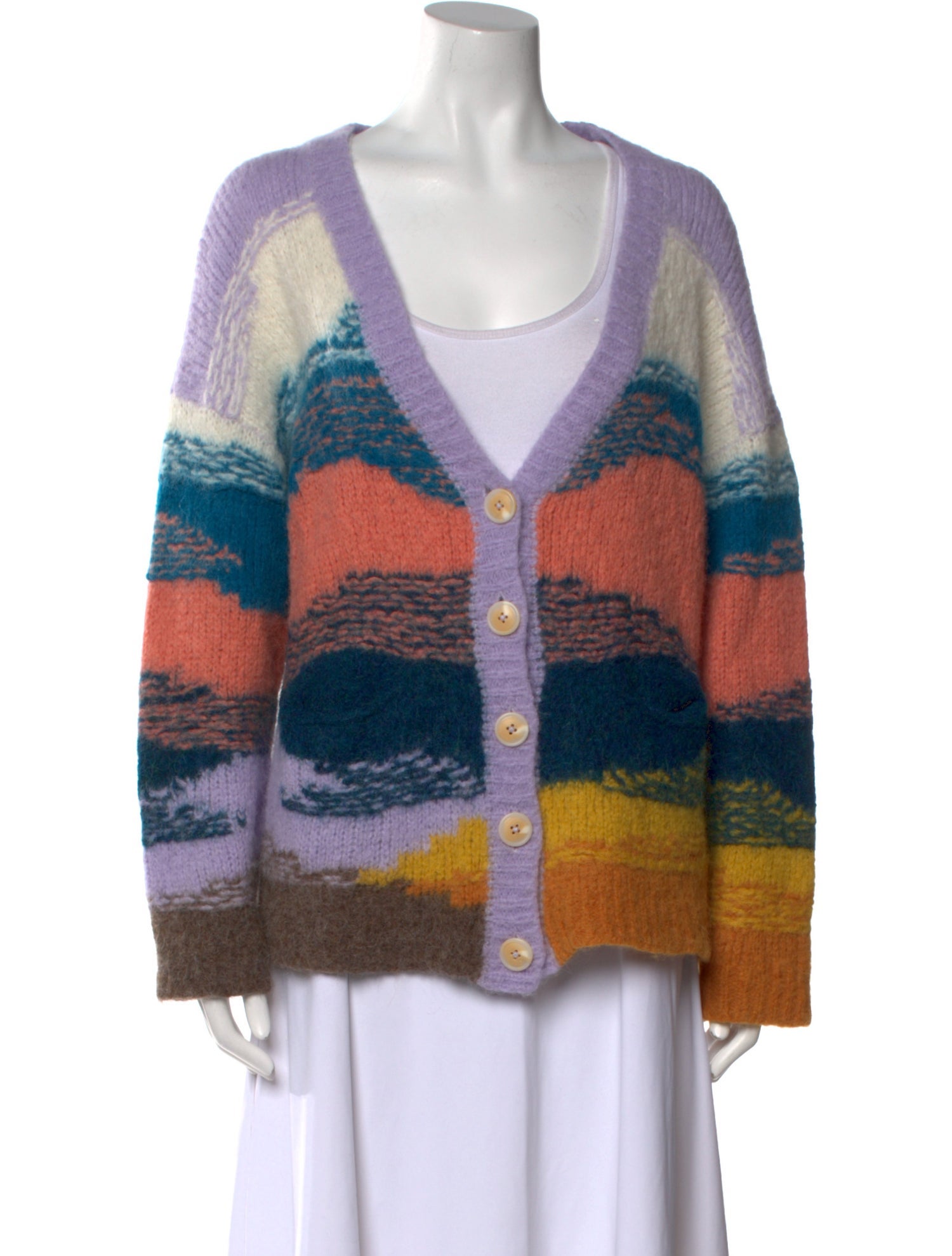 Mother Alpaca Striped Sweater