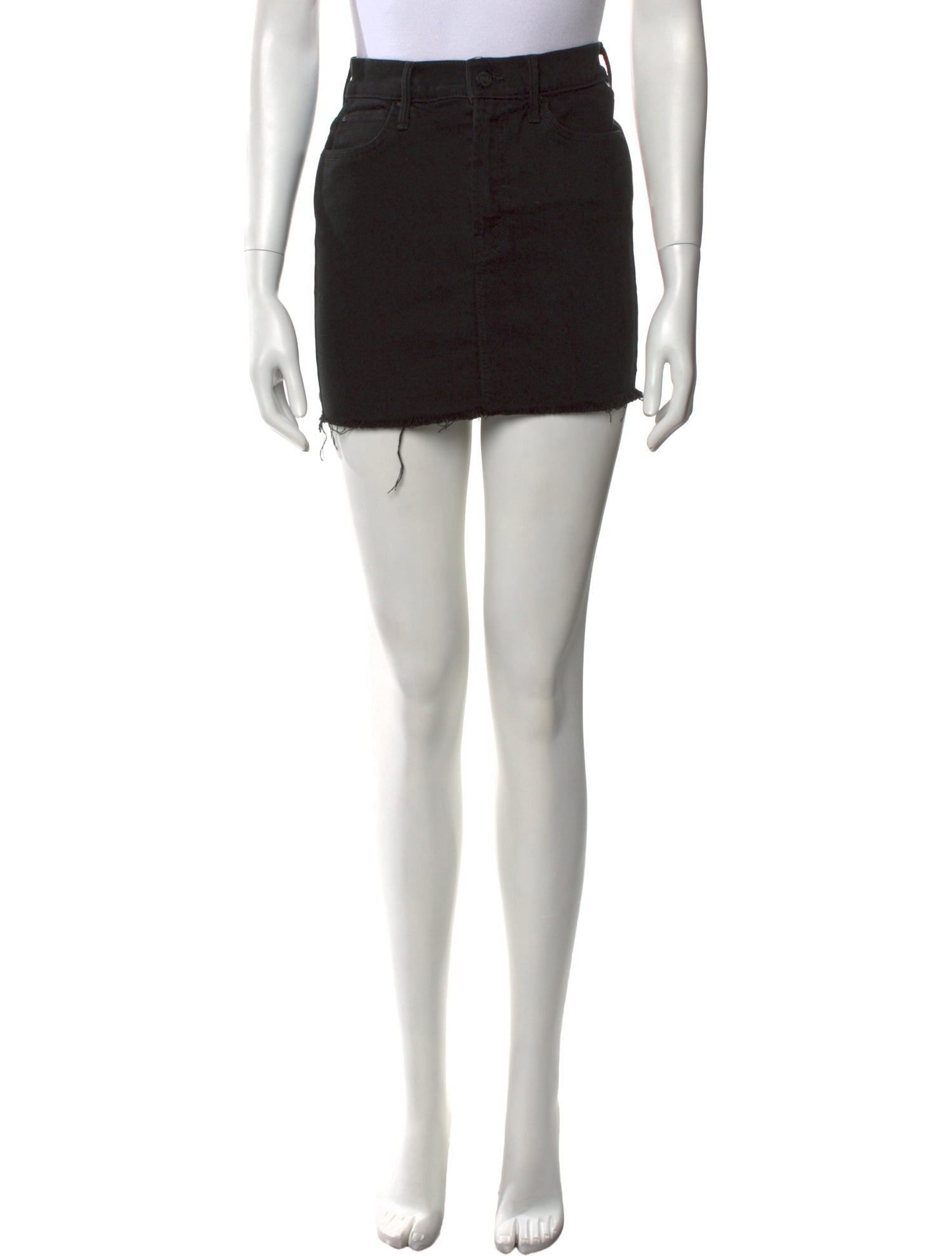 Mother Distressed Accents Mini Skirt