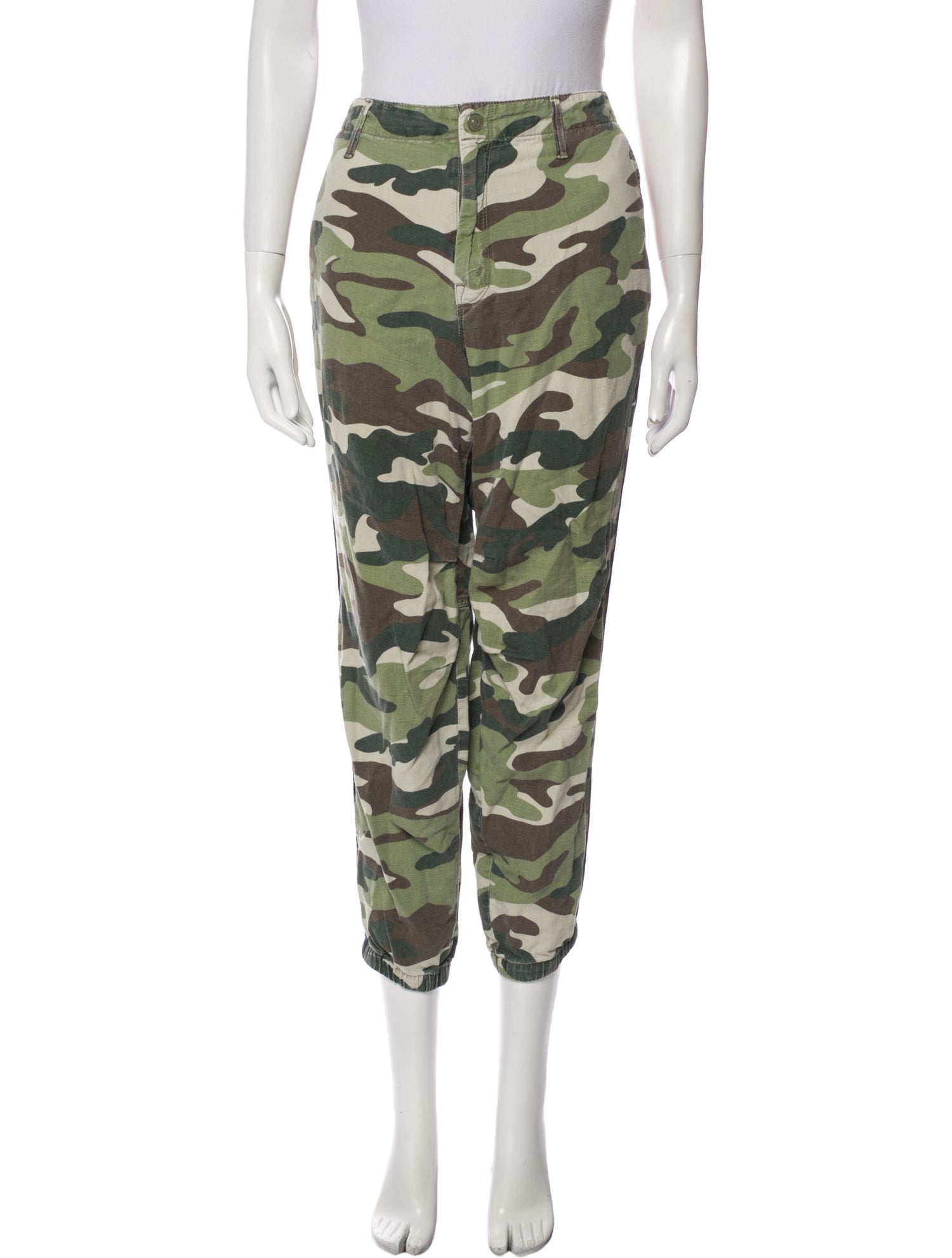 Mother Camouflage Print Skinny Leg Pants