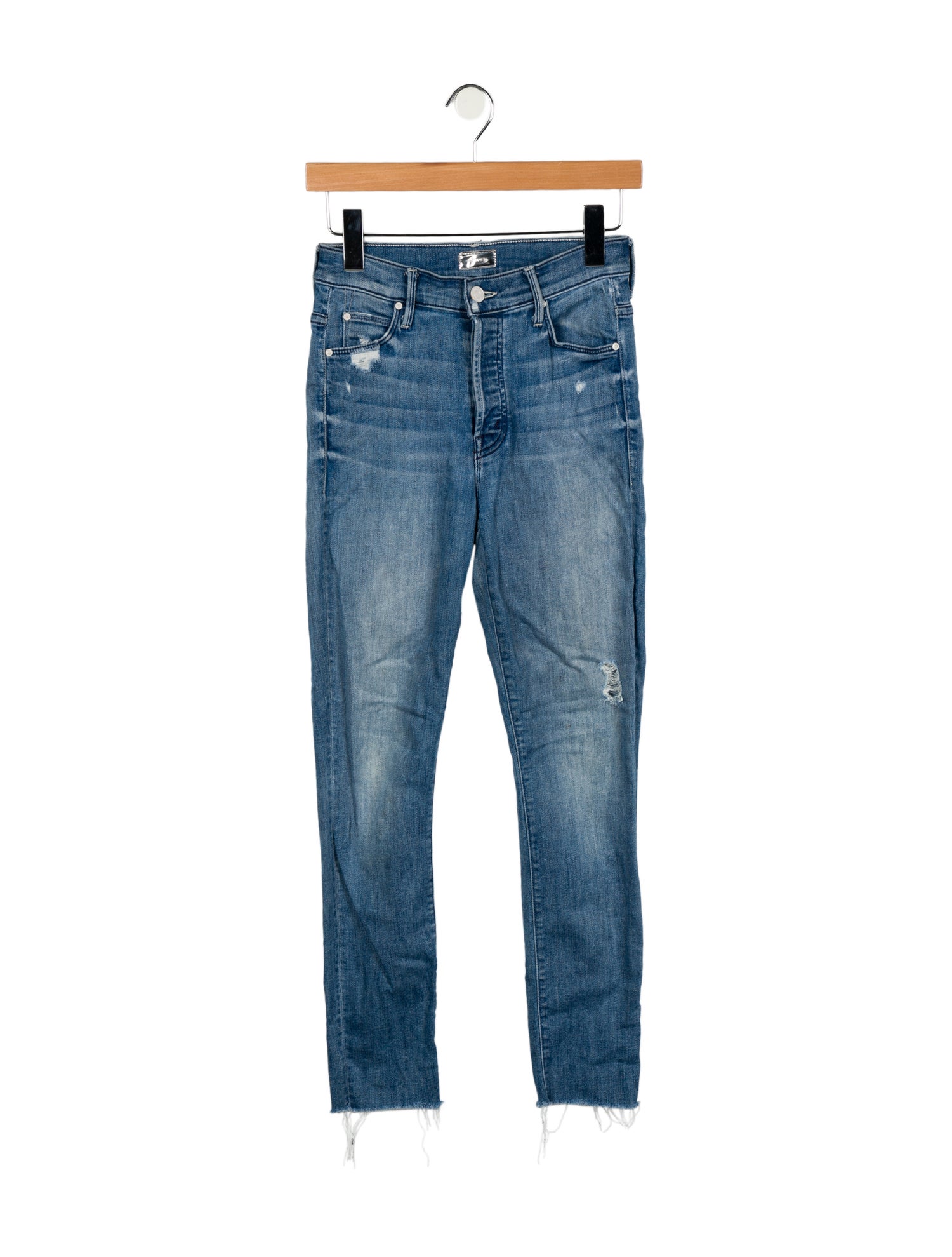 Mother Mid-Rise Skinny Leg Jeans